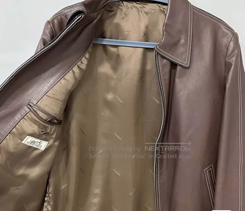 Hermes Hermes Cowhide leather jacket Size US L / EU 52-54 / 3 - 5 Thumbnail