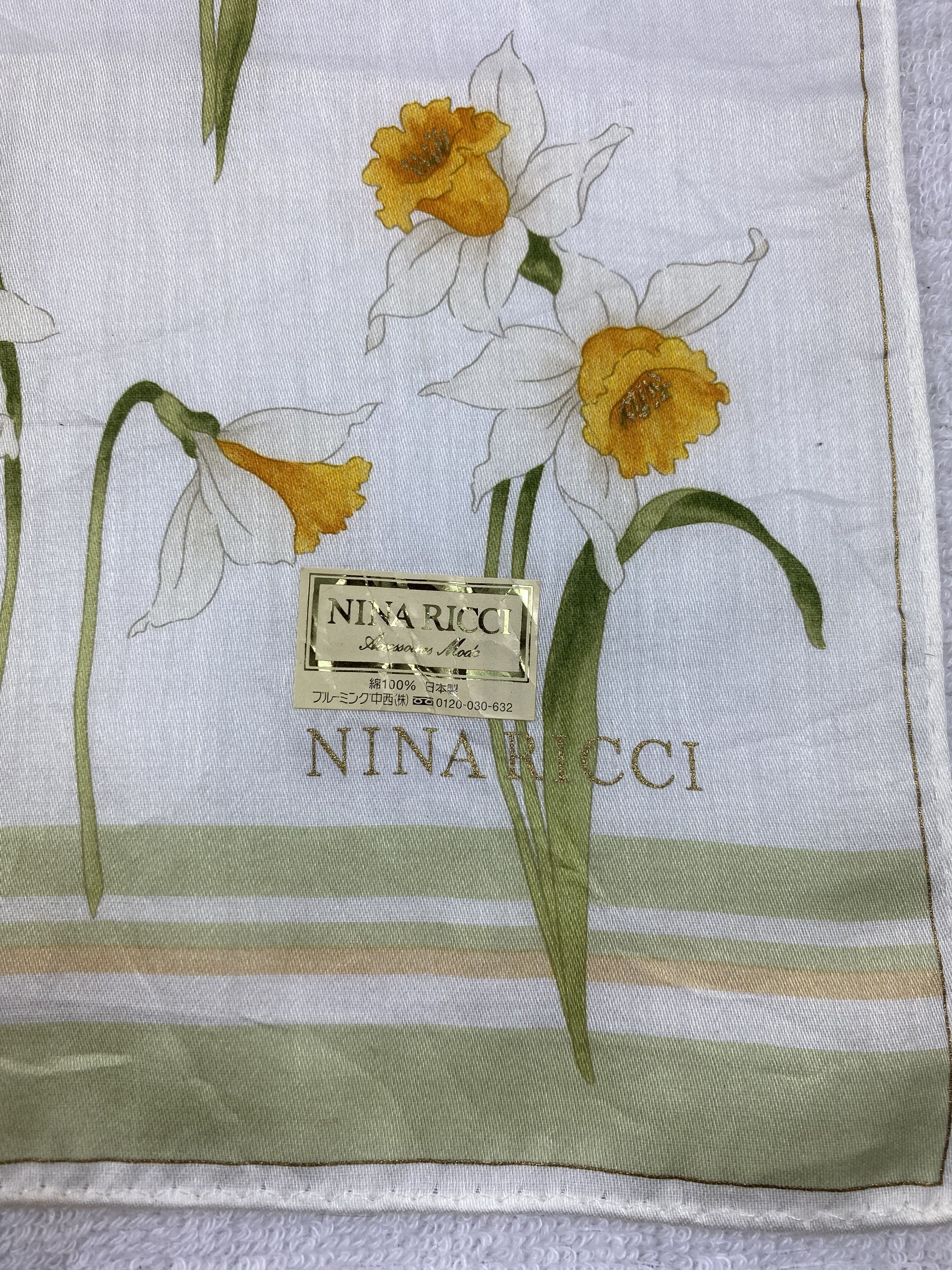 Nina Ricci × Vintage Nina Ricci Handkerchief / Bandana / Neckerchief Size ONE SIZE - 5 Thumbnail