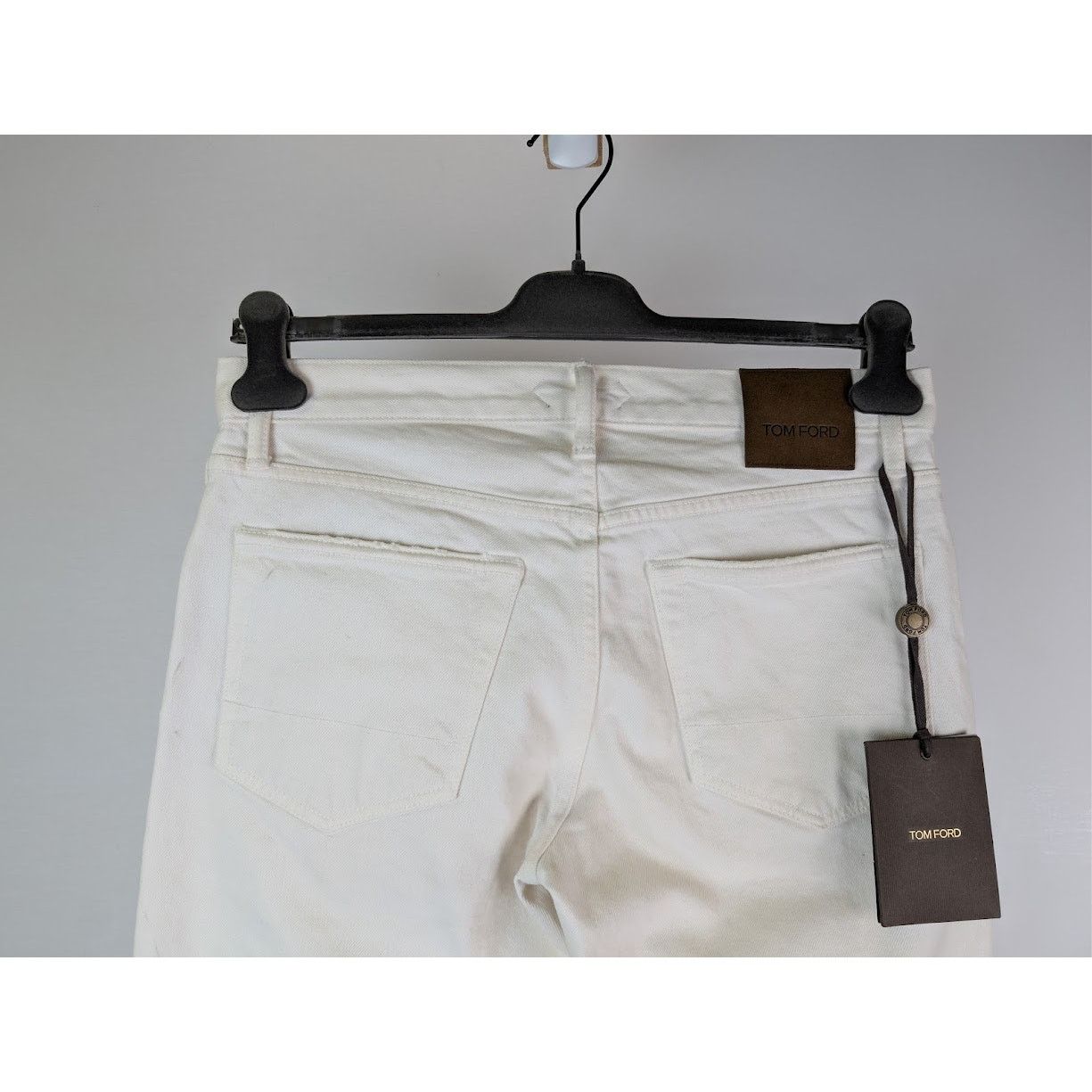 Tom Ford o1rshd1 Denim Slim Jeans in Aged Gum White Size US 32 / EU 48 - 13 Thumbnail