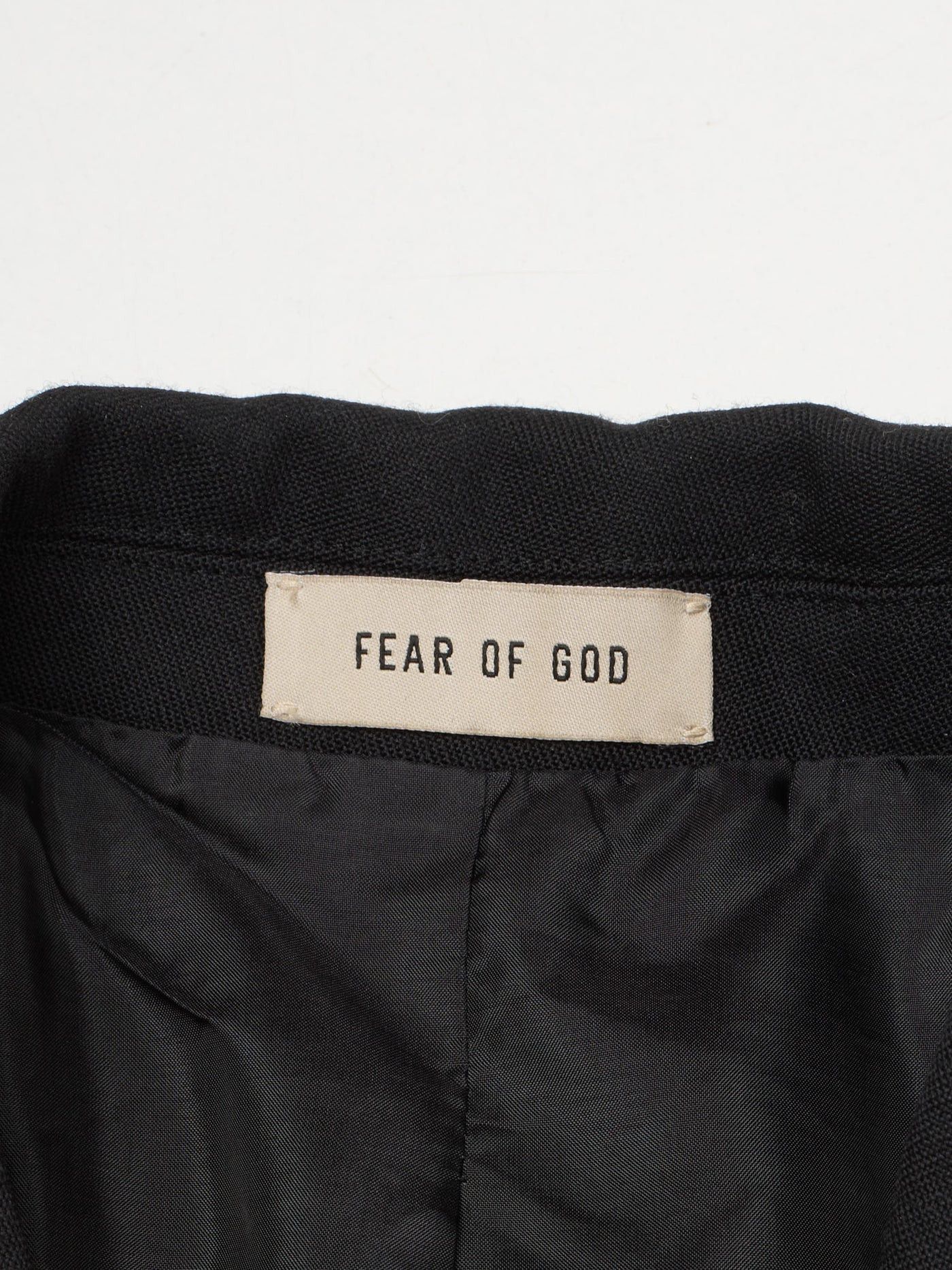 Fear of God FEAR OF GOD Eternal Black Wool Double Breasted Suit Jacket Size 40R - 5 Thumbnail