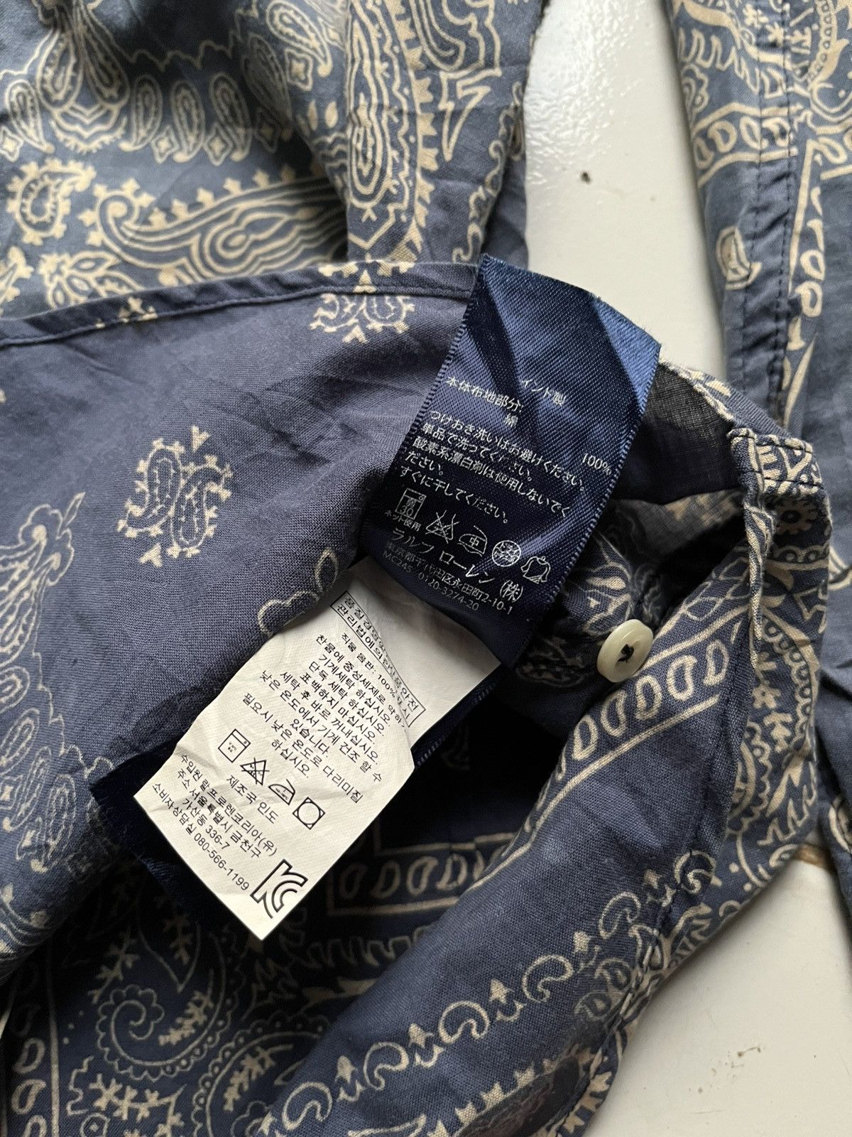 RRL Ralph Lauren Vintage ralph lauren paisley stone button shirt Size US M / EU 48-50 / 2 - 8 Thumbnail