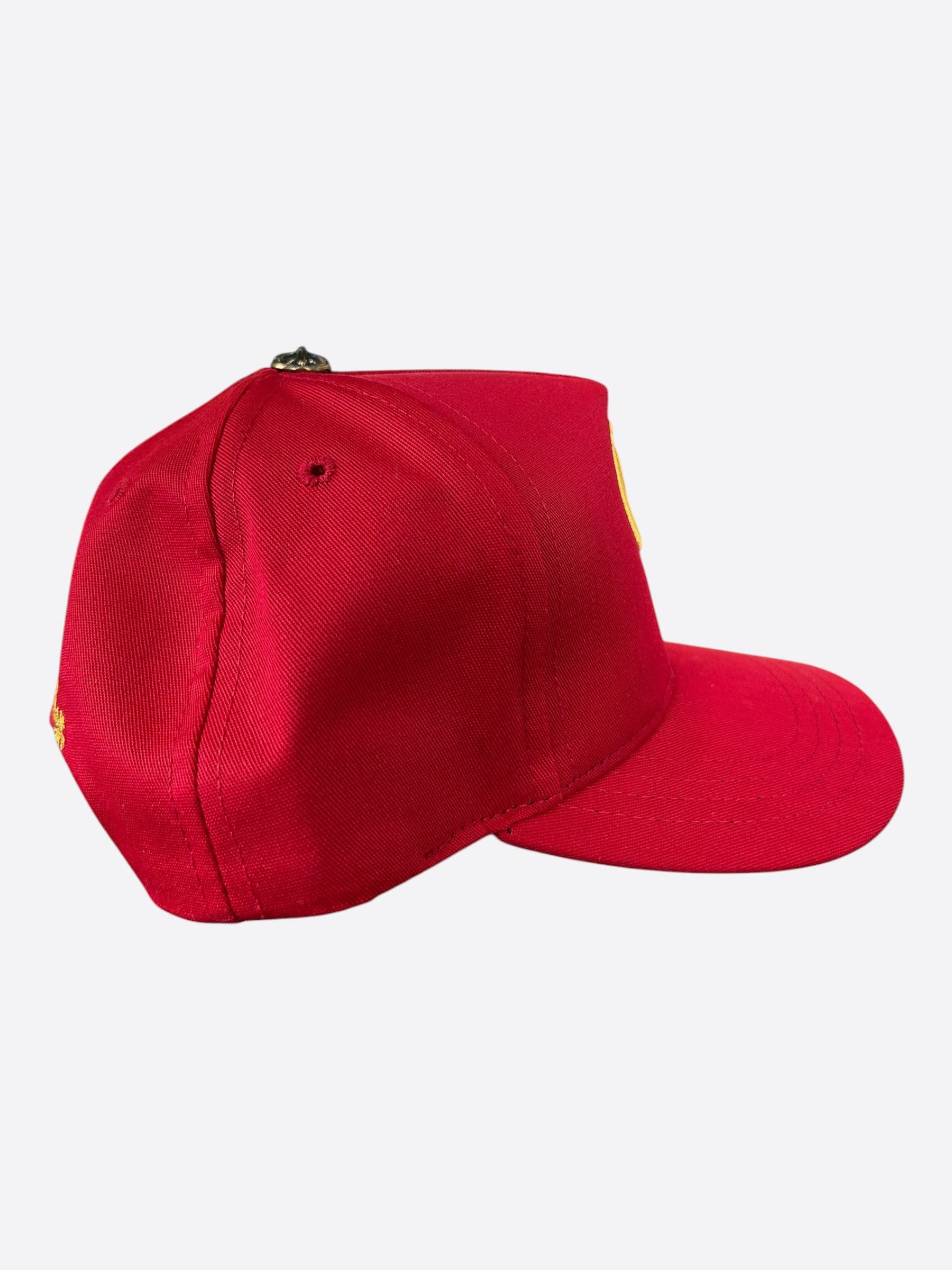 Chrome Hearts Chrome Hearts Red & Yellow CH Logo Hat Size ONE SIZE - 2 Thumbnail