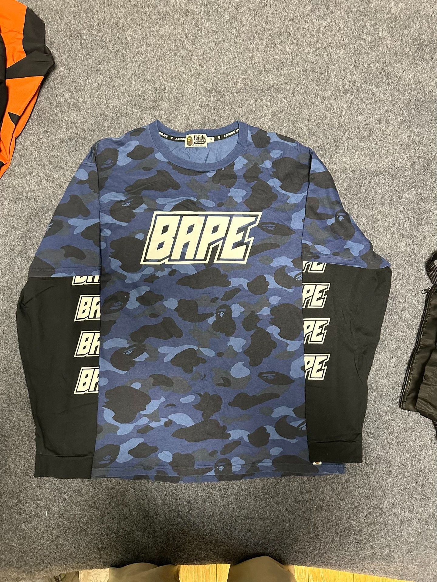 Bape Bape T Multi Shark Long Sleeve Tee Size US XXL / EU 58 / 5 - 1 Thumbnail