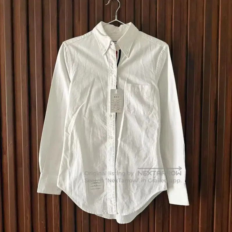 Thom Browne Thom Browne White Women's Button-Up Shirt . Size S / US 4 / IT 40 - 1 Thumbnail