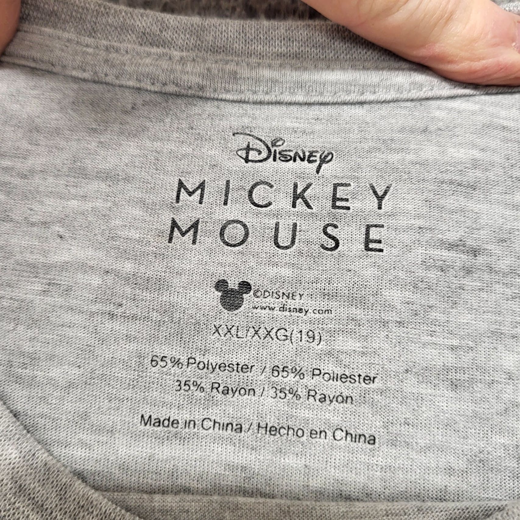 Disney Disney MICKEY MOUSE TShirt Women's Size XXL Flower Power Graphic Heather Gray Shirt Womens XXL Gray Flower Mickey Hoodie? Size XXL / US 16-18 / IT 52-54 - 4 Thumbnail