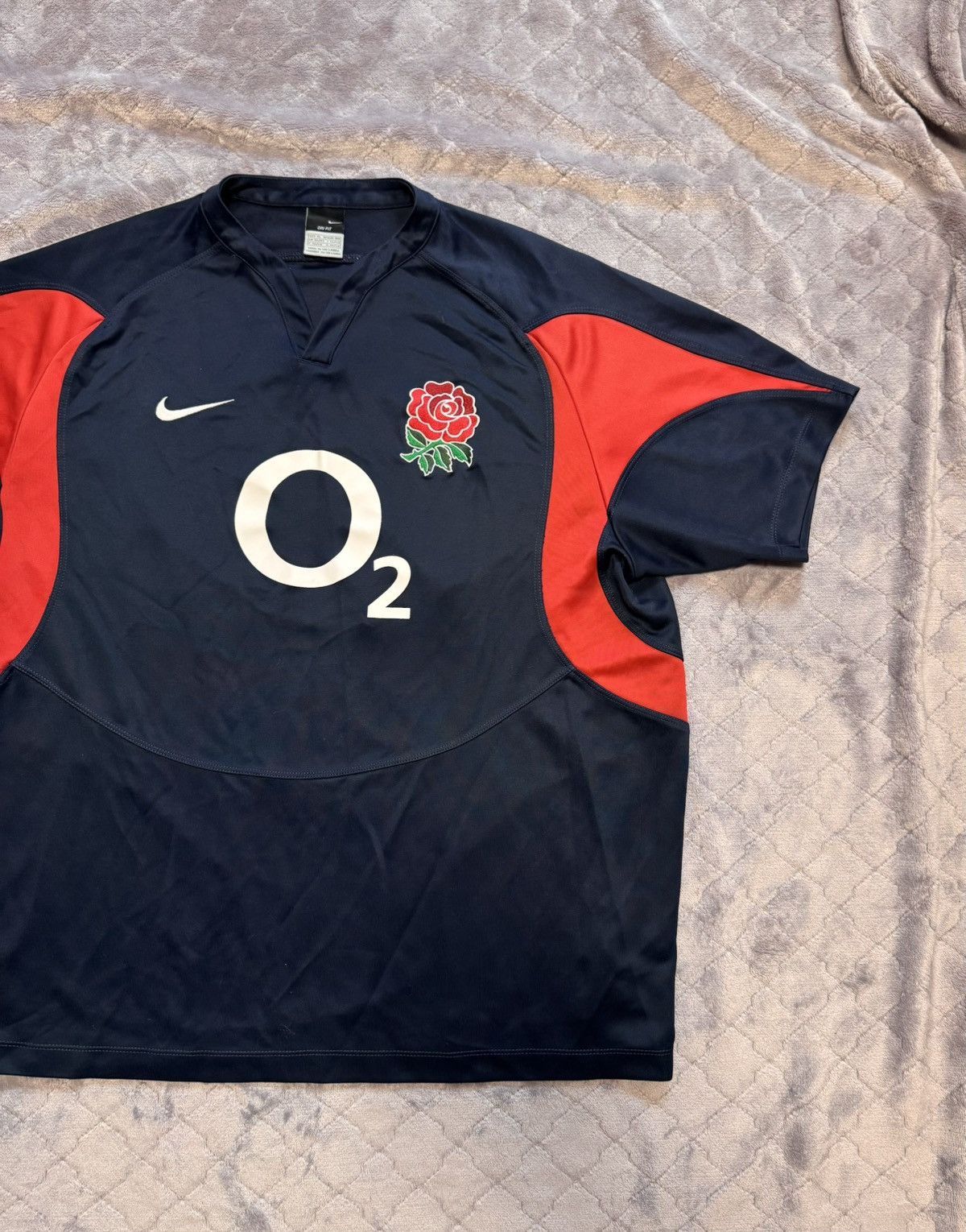 Nike × Vintage Vintage O2 Nike Rugby England League Jersey Size US XL / EU 56 / 4 - 3 Thumbnail