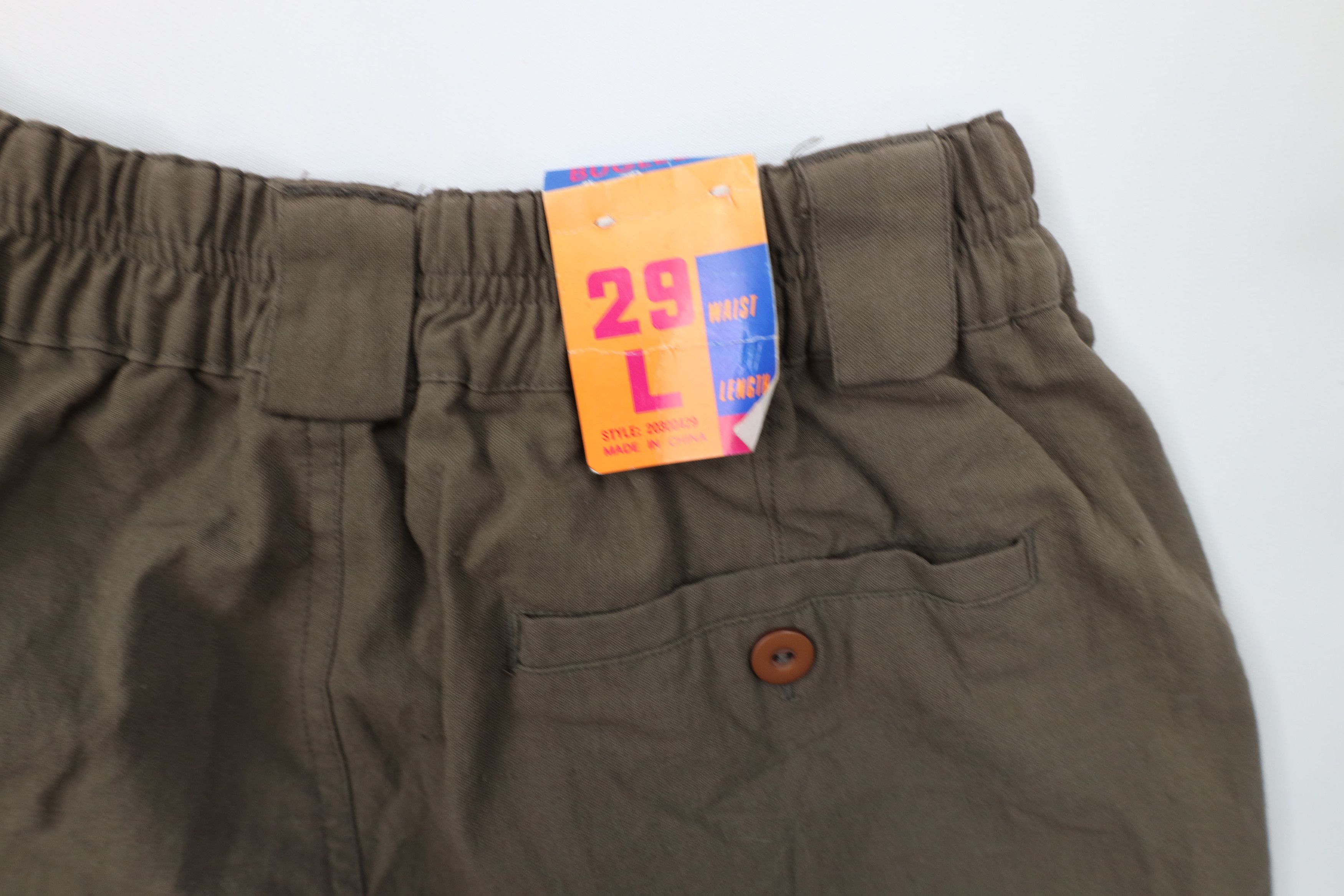 Vintage Deadstock Vintage 80s 90s Bugle Boy Pleated Pants Brown Size US 29 - 14 Thumbnail