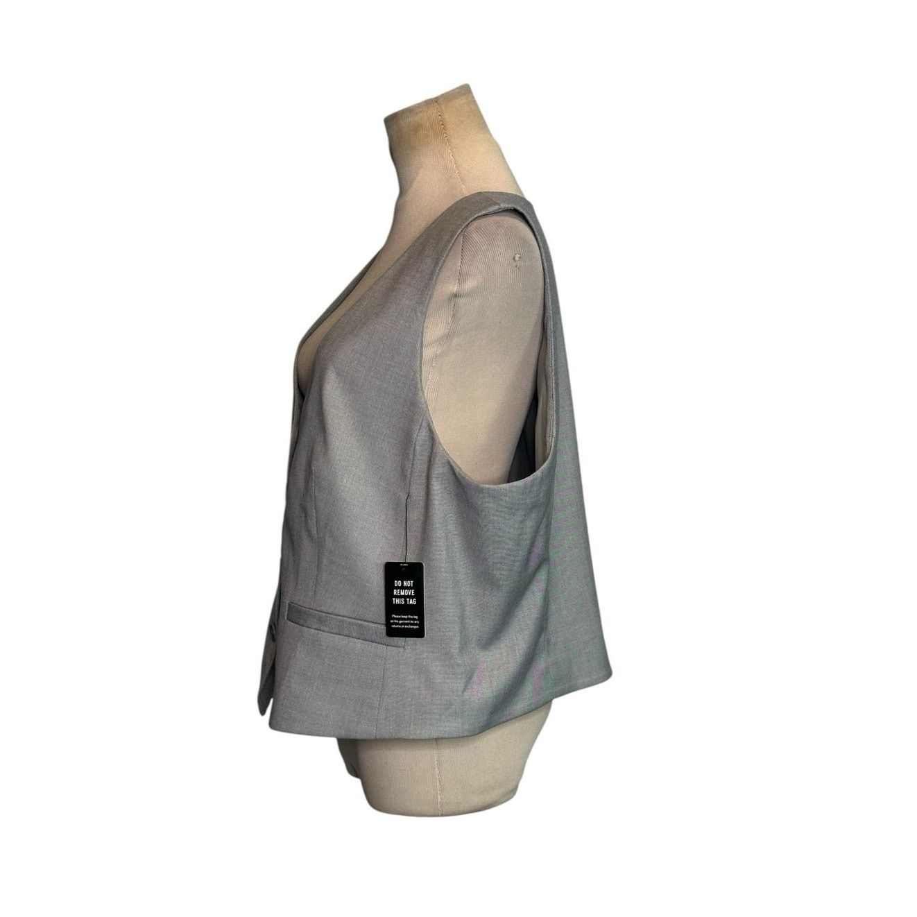 Express Express silver buttoned vest size XL Size XL / US 12-14 / IT 48-50 - 8 Thumbnail