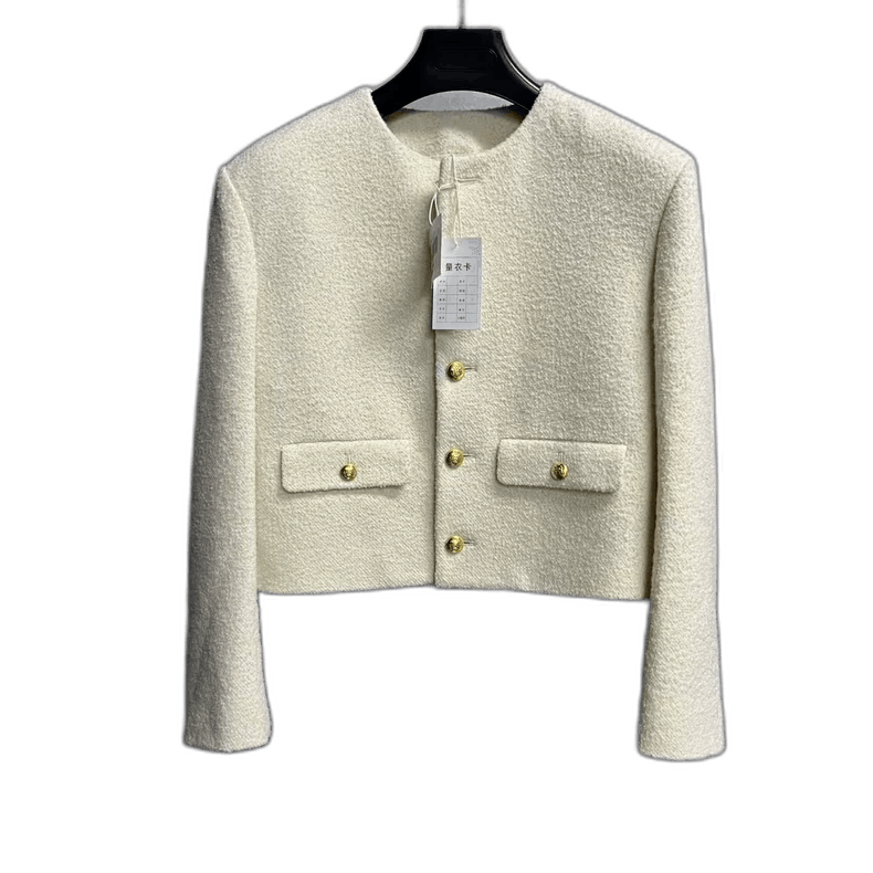 Celine Celine White Button Long Sleeve Jacket Size XXS / US 00 / IT 34 - 1 Thumbnail