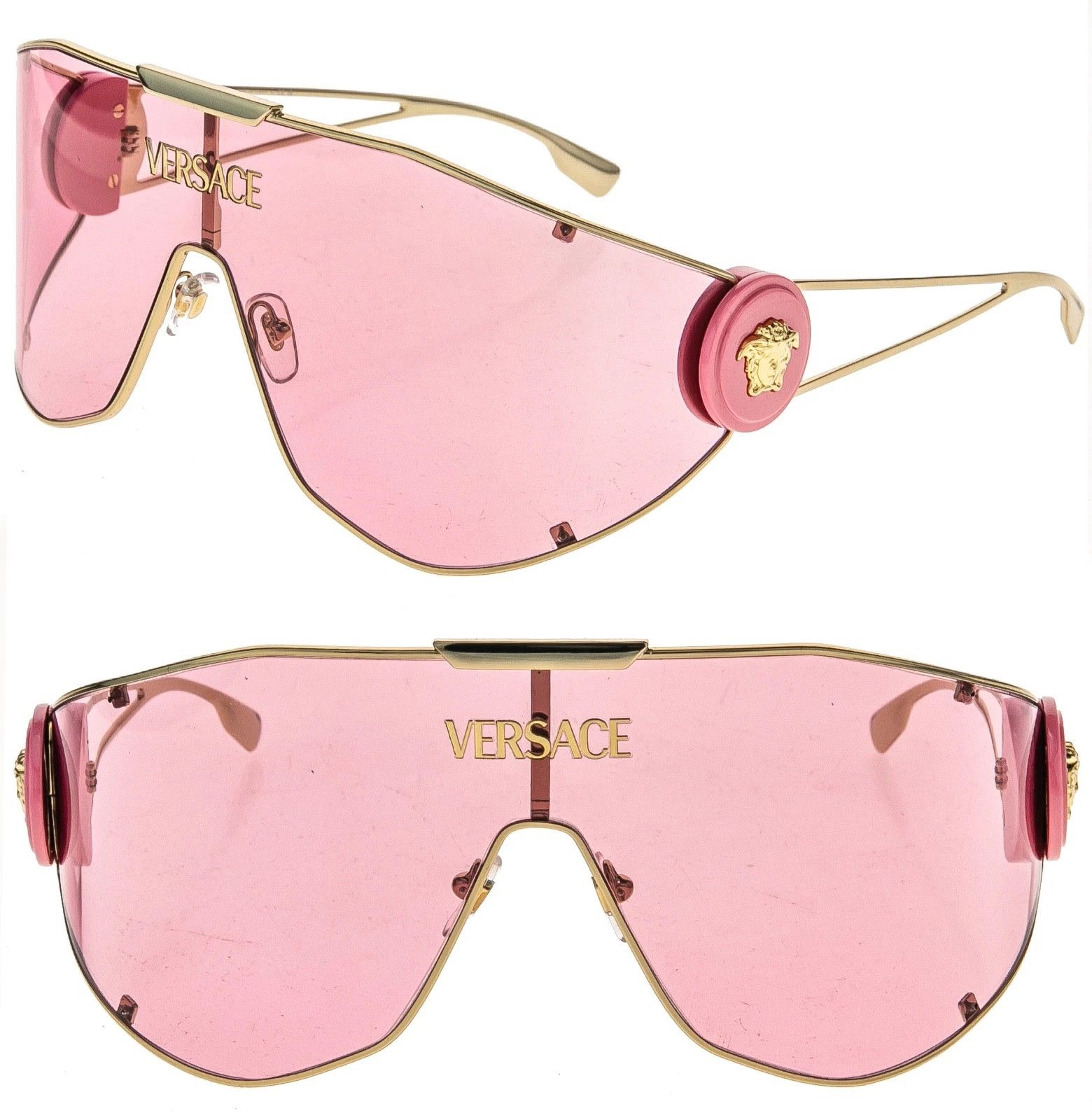 Versace VERSACE VE2268 GEOMETRIC MEDUSA 2268 Unisex Sunglasses Size ONE SIZE - 1 Thumbnail