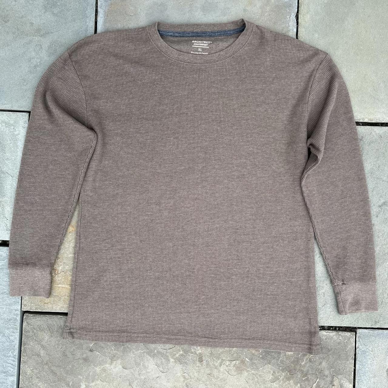 Arizona Jean Co. Y2K Brown Heather Waffle Knit Thermal Size US L / EU 52-54 / 3 - 1 Thumbnail