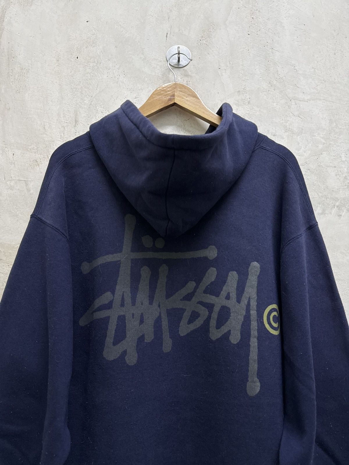 Stussy Vintage 90s Faded Stussy Signature Hoodie Size US XL / EU 56 / 4 - 2 Thumbnail