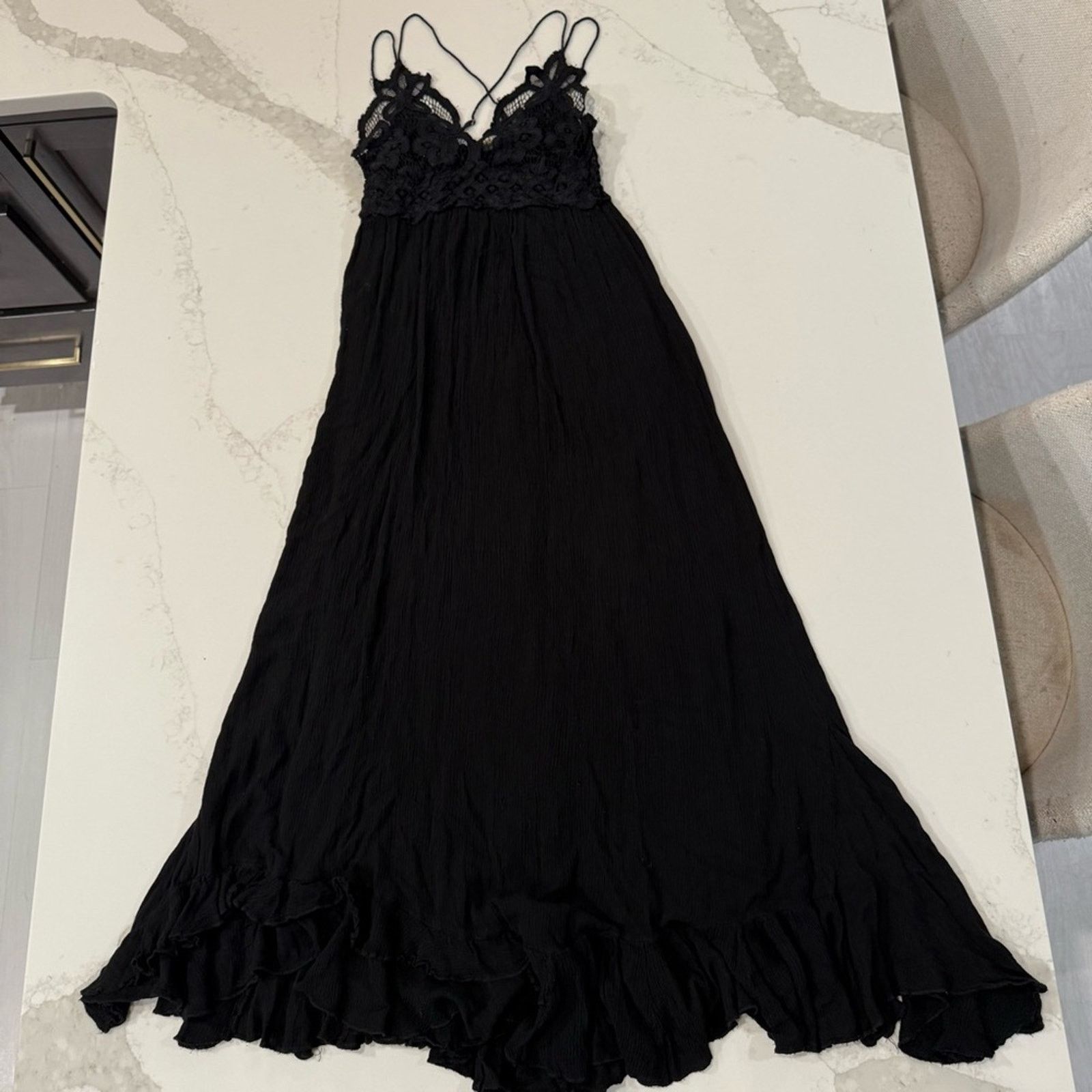 Free People Free People One Adella Maxi Slip Dress CrochetLace Womens XS Size XS / US 0-2 / IT 36-38 - 7 Thumbnail