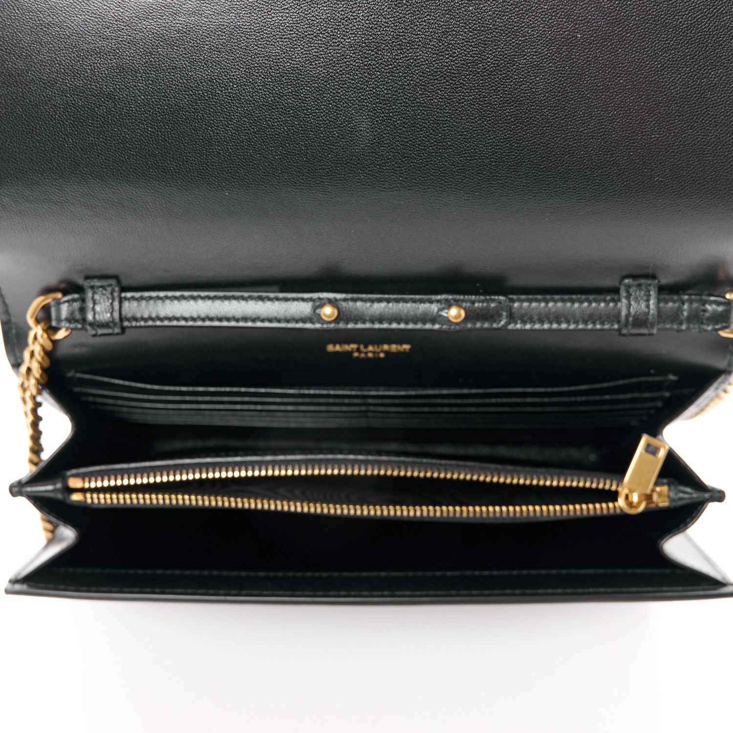Saint Laurent Paris o1b1hav110325 Size: OS / Cassandre Chain Wallet in Black Size ONE SIZE - 5 Thumbnail