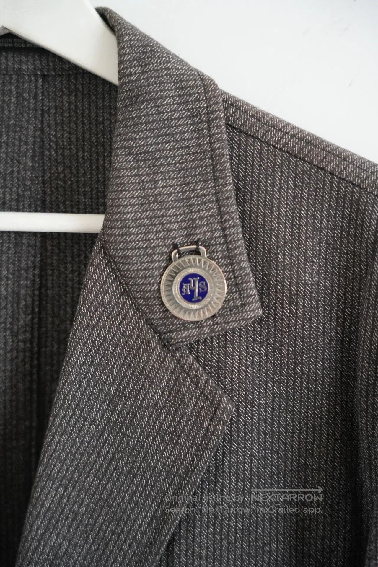 Yohji Yamamoto Yohji Yamamoto 10SS Gray Stripe Badge Suit. Size US L / EU 52-54 / 3 - 4 Thumbnail