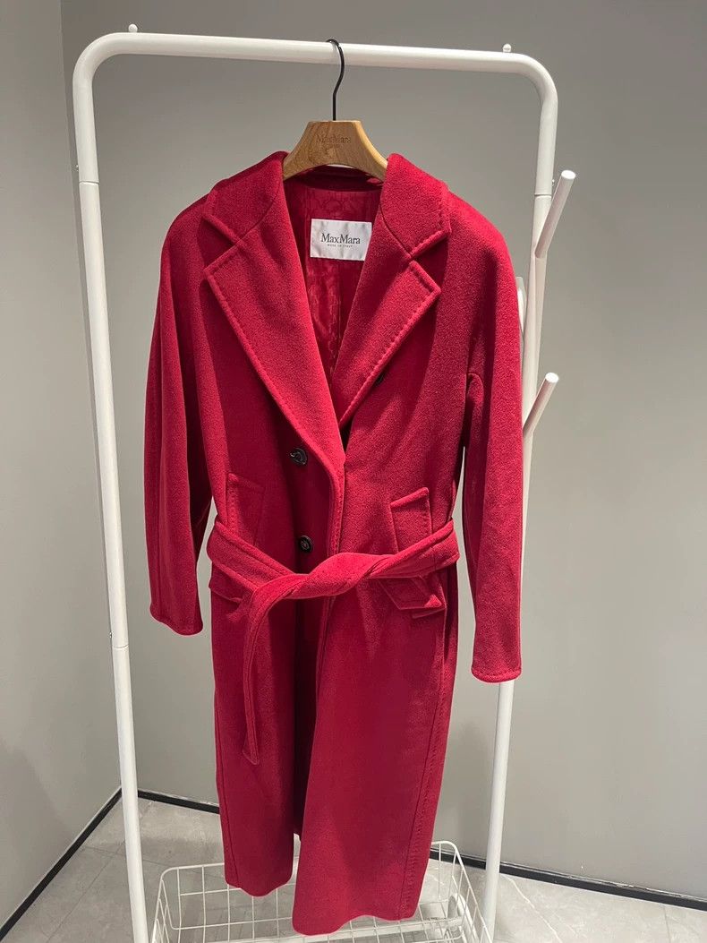 Max Mara Max Mara Red wool coat, classic 101801, Size S / US 4 / IT 40 - 1 Thumbnail