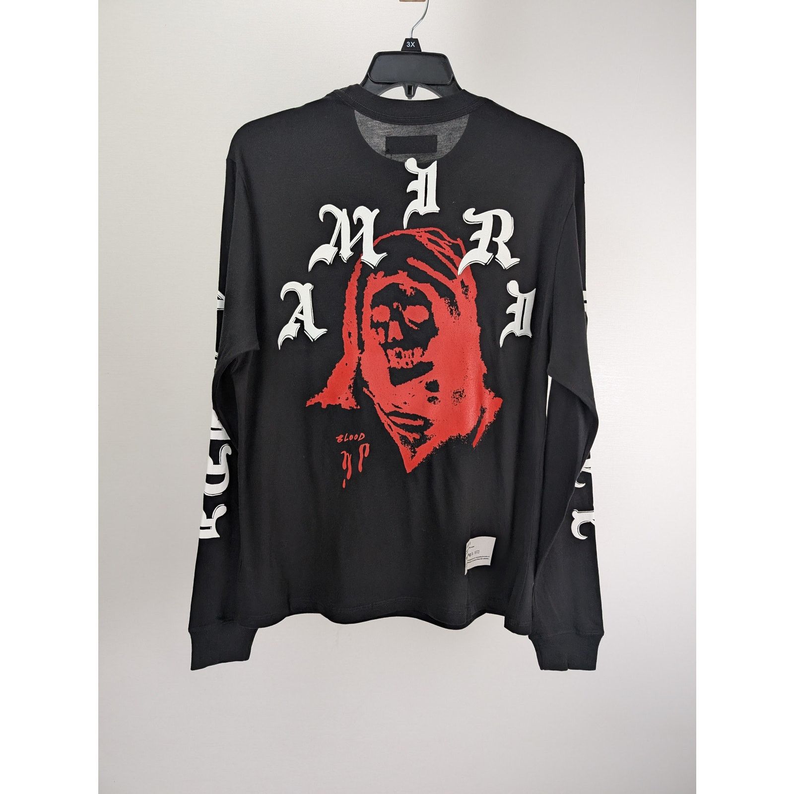 Amiri o1rshd1 Q:2 / Wes Lang Solar Kings Long Sleeve Tee T-Shirt Size US XL / EU 56 / 4 - 9 Thumbnail