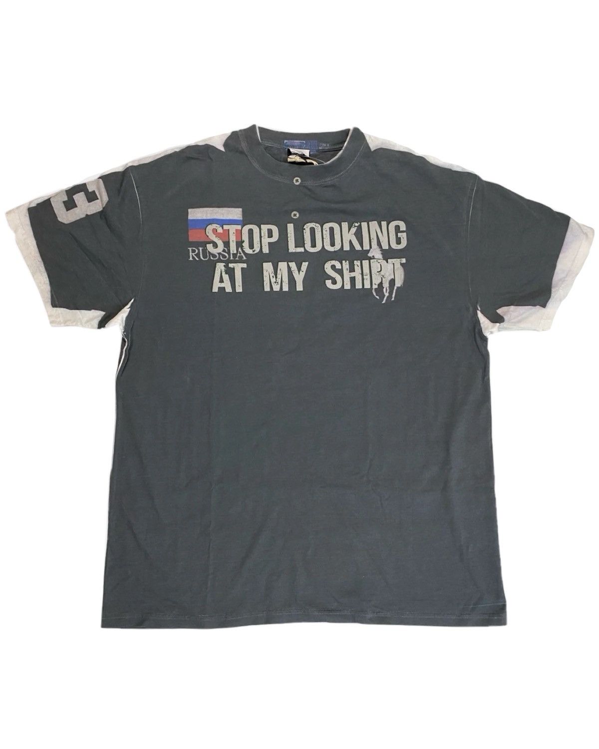 Vetements Stop Looking At My Shirt Polo Tshirt