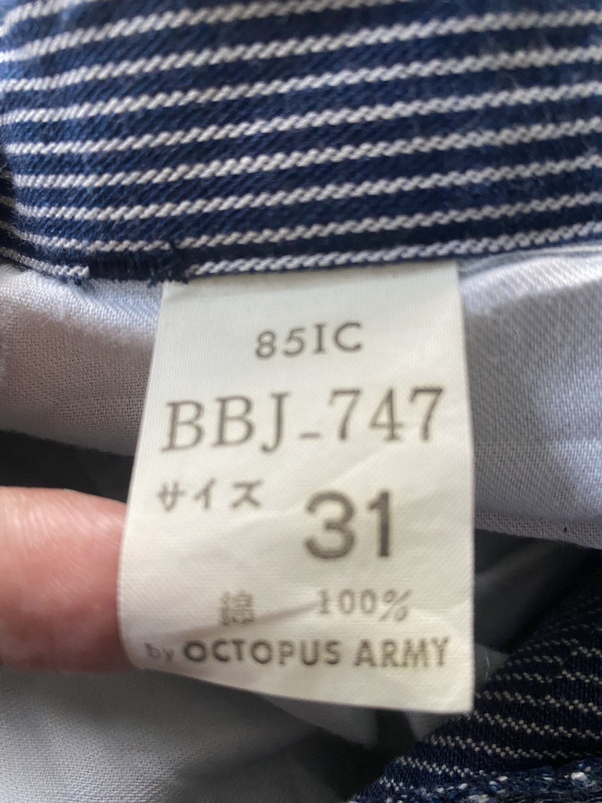 Octopus Octopus Army Cargo Blue Stripes Multiple Pocket Pants Size US 30 / EU 46 - 13 Thumbnail