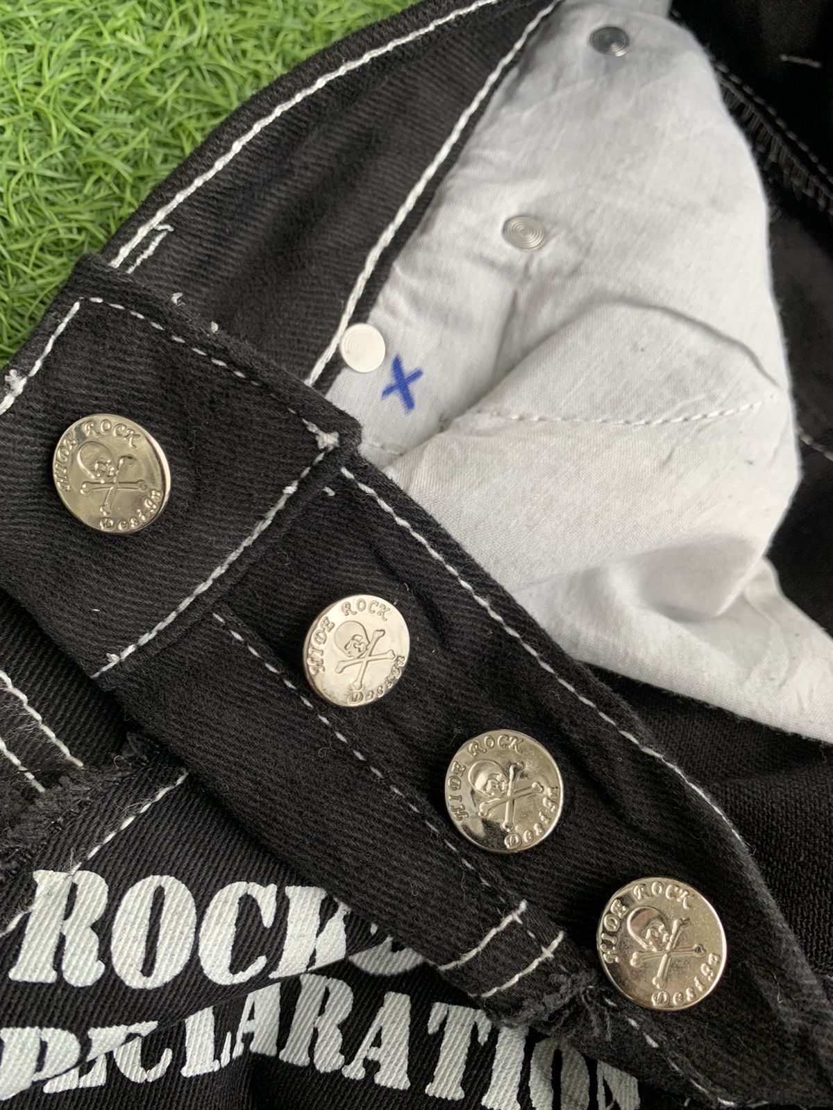 If Six Was Nine ⚡️🔥Japanese Brand Hide ROCK Hagi Design Size US 31 - 16 Thumbnail