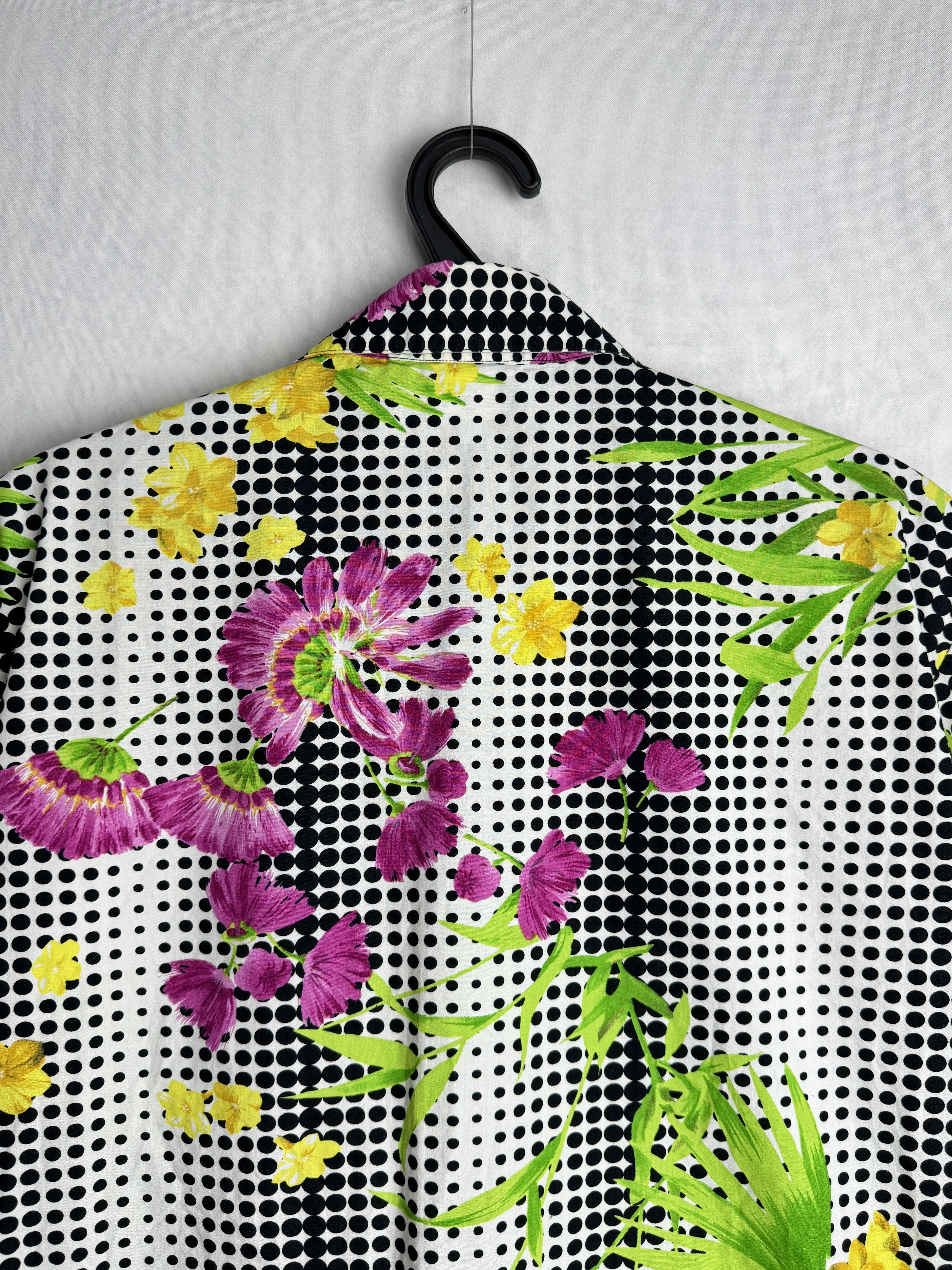 Versace Jeans Couture VERSACE JEANS COUTURE vintage men’s floral polka dot shirt Size US M / EU 48-50 / 2 - 15 Thumbnail