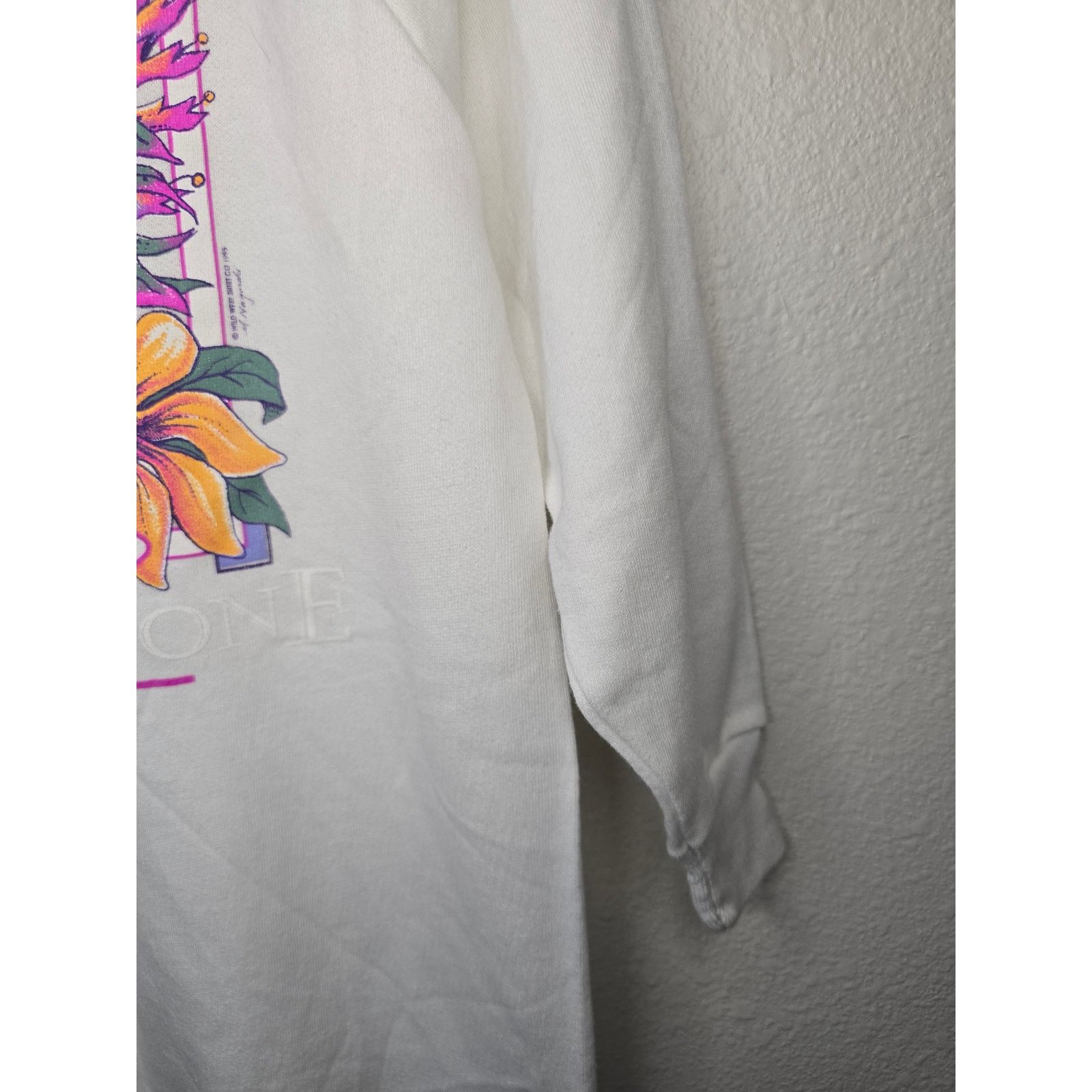 Tultex × Vintage Vintage Yellowstone Sleeper Sweater White Sweatshirt M Size M / US 6-8 / IT 42-44 - 5 Thumbnail