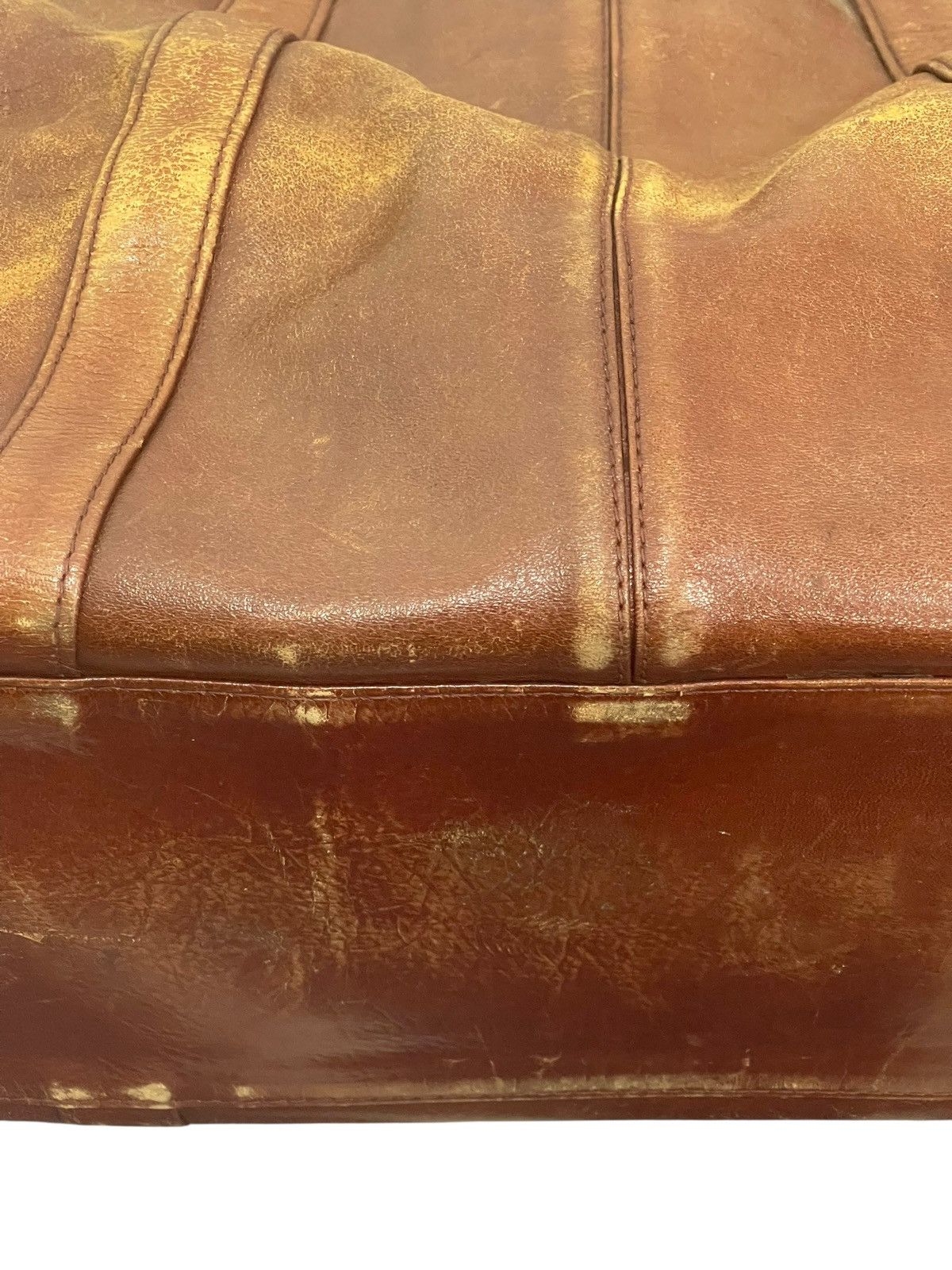 Pierre Balmain Full Leather Vtg 80s Pierre Balmain Beauty Patina Bag 2🟩1 Size ONE SIZE - 7 Thumbnail