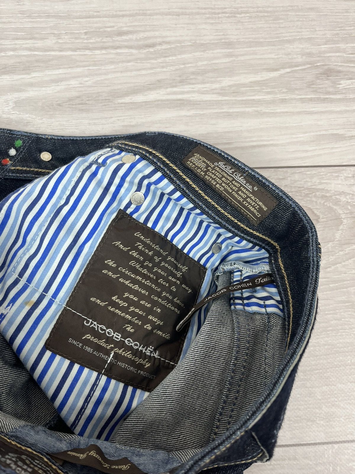 Jacob Cohen Jacob Cohen Luxury Handmade Blue Denim Shorts Size US 32 / EU 48 - 11 Thumbnail