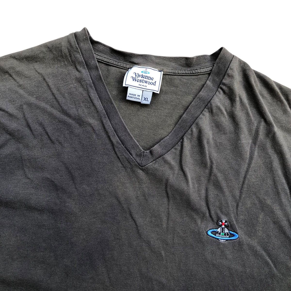 Vivienne Westwood VIVIENNE WESTWOOD Man Embroidery Logo V-neck Shirt Size US XL / EU 56 / 4 - 4 Thumbnail