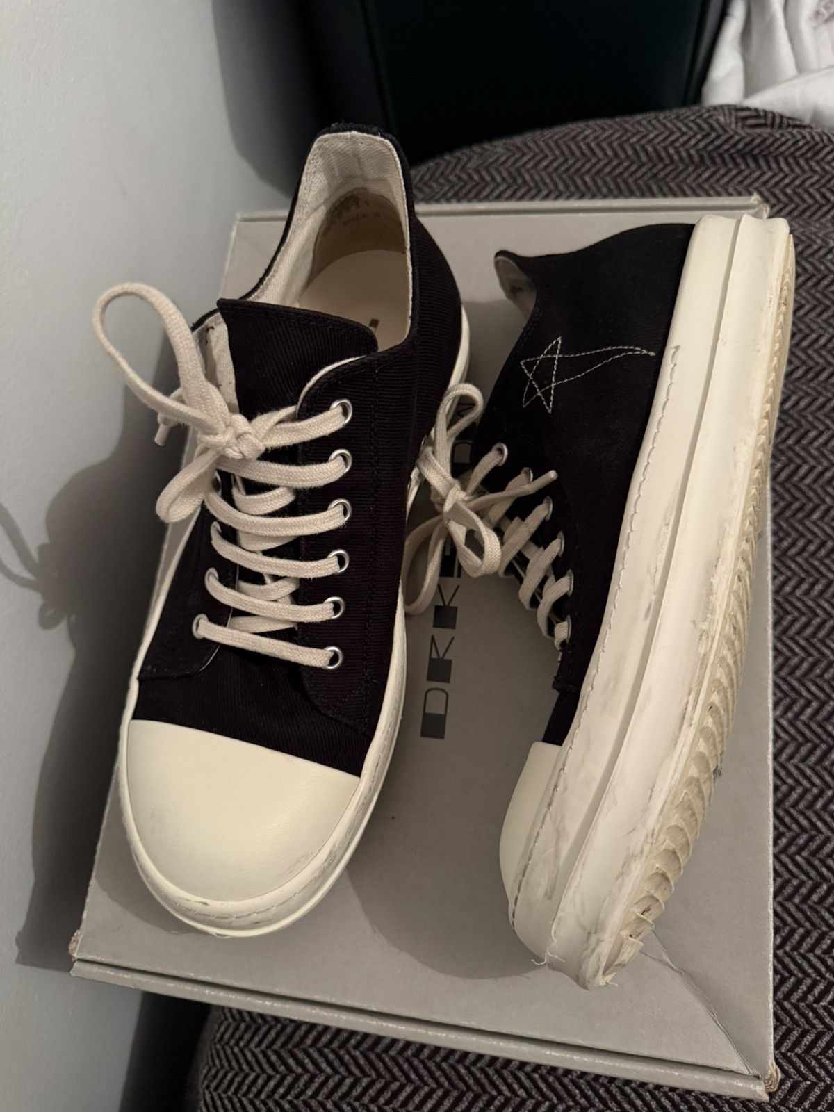 Rick Owens Rick Owens Drkshdw Pentagram Lows Size US 7 / EU 40 - 2 Thumbnail