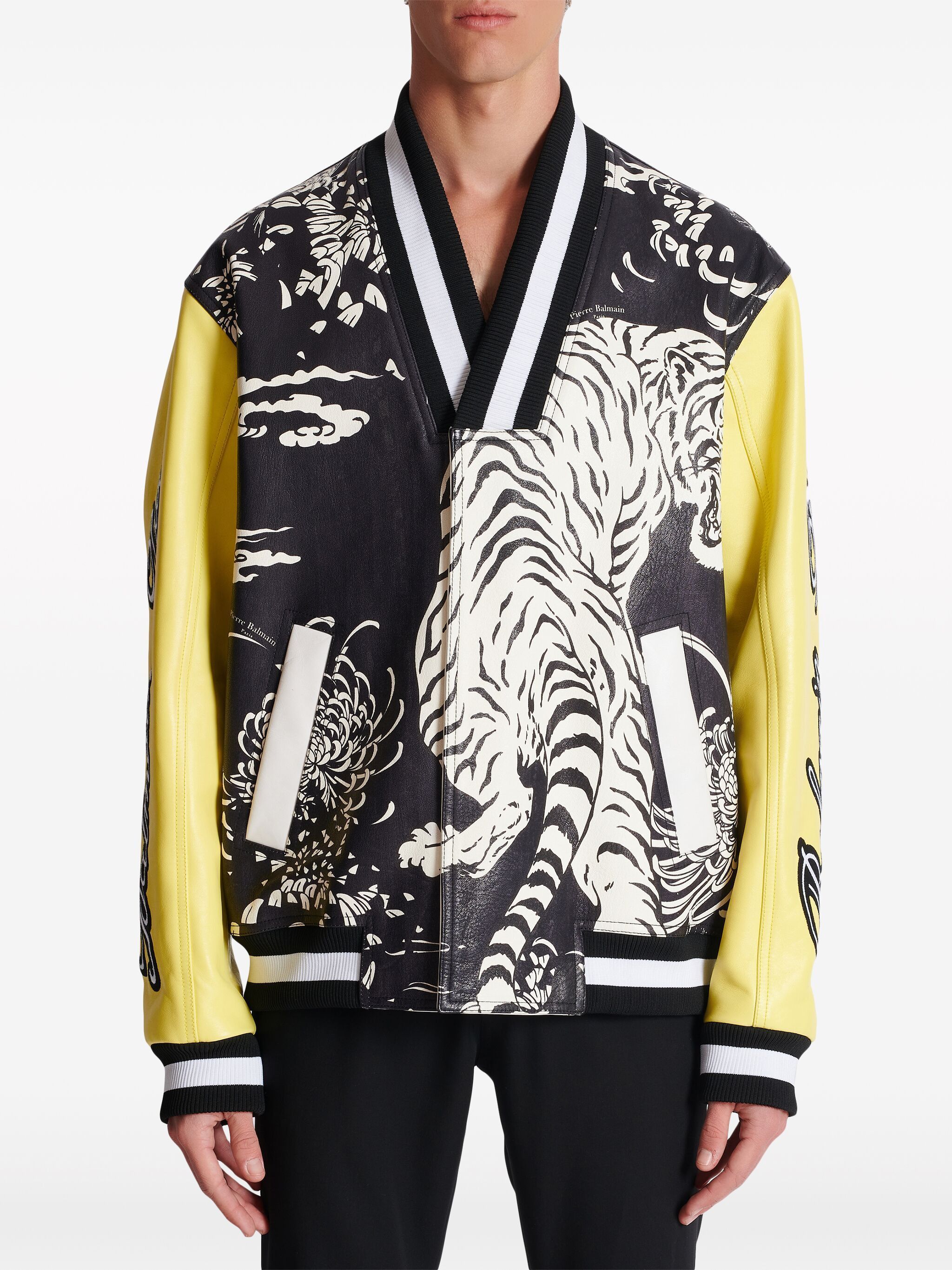 Balmain o1s1wg110125 Leather Jacket in Multicolor Size US M / EU 48-50 / 2 - 4 Thumbnail