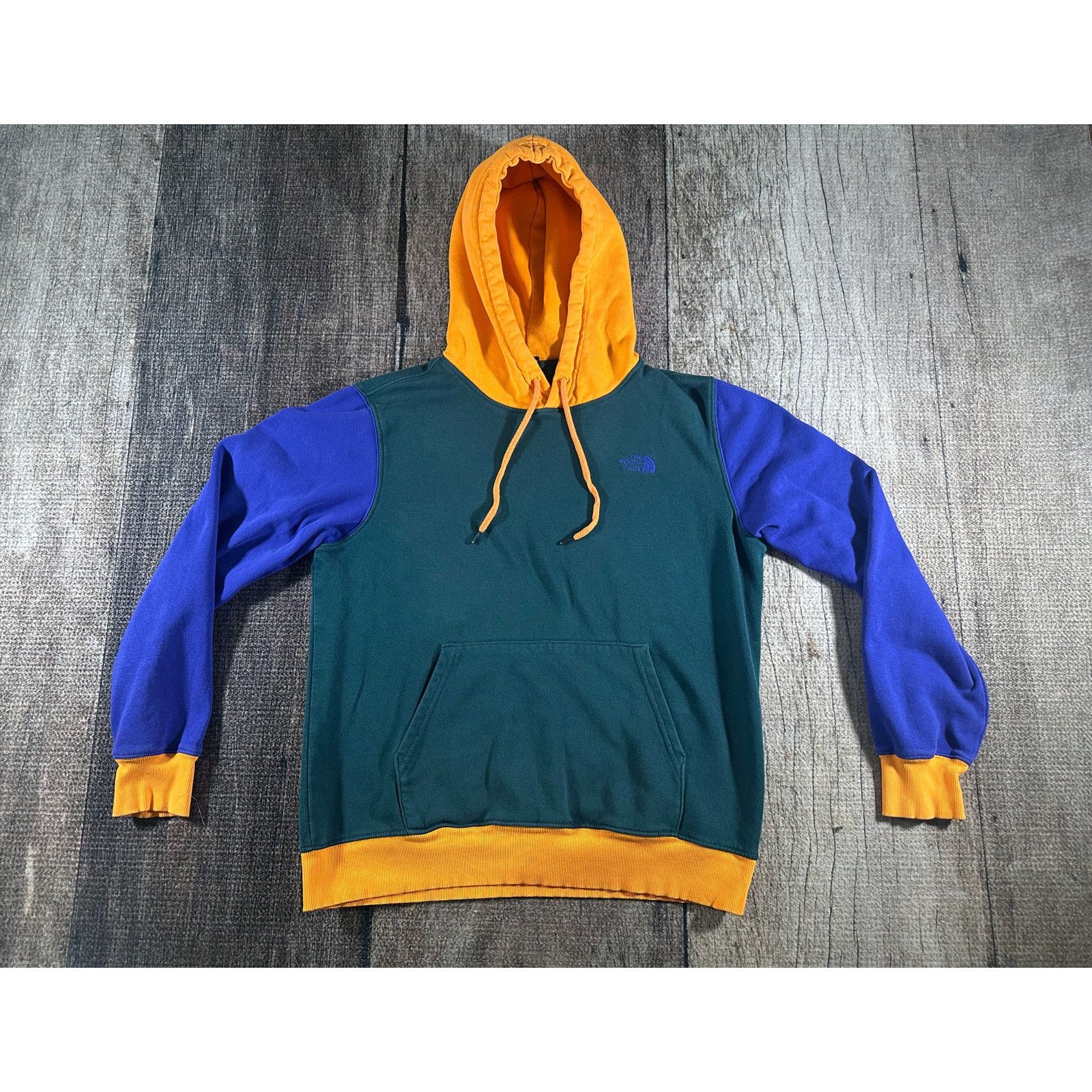 The North Face The North Face Men's Color Block Pullover Hoodie Hoody Green Size US M / EU 48-50 / 2 - 1 Thumbnail