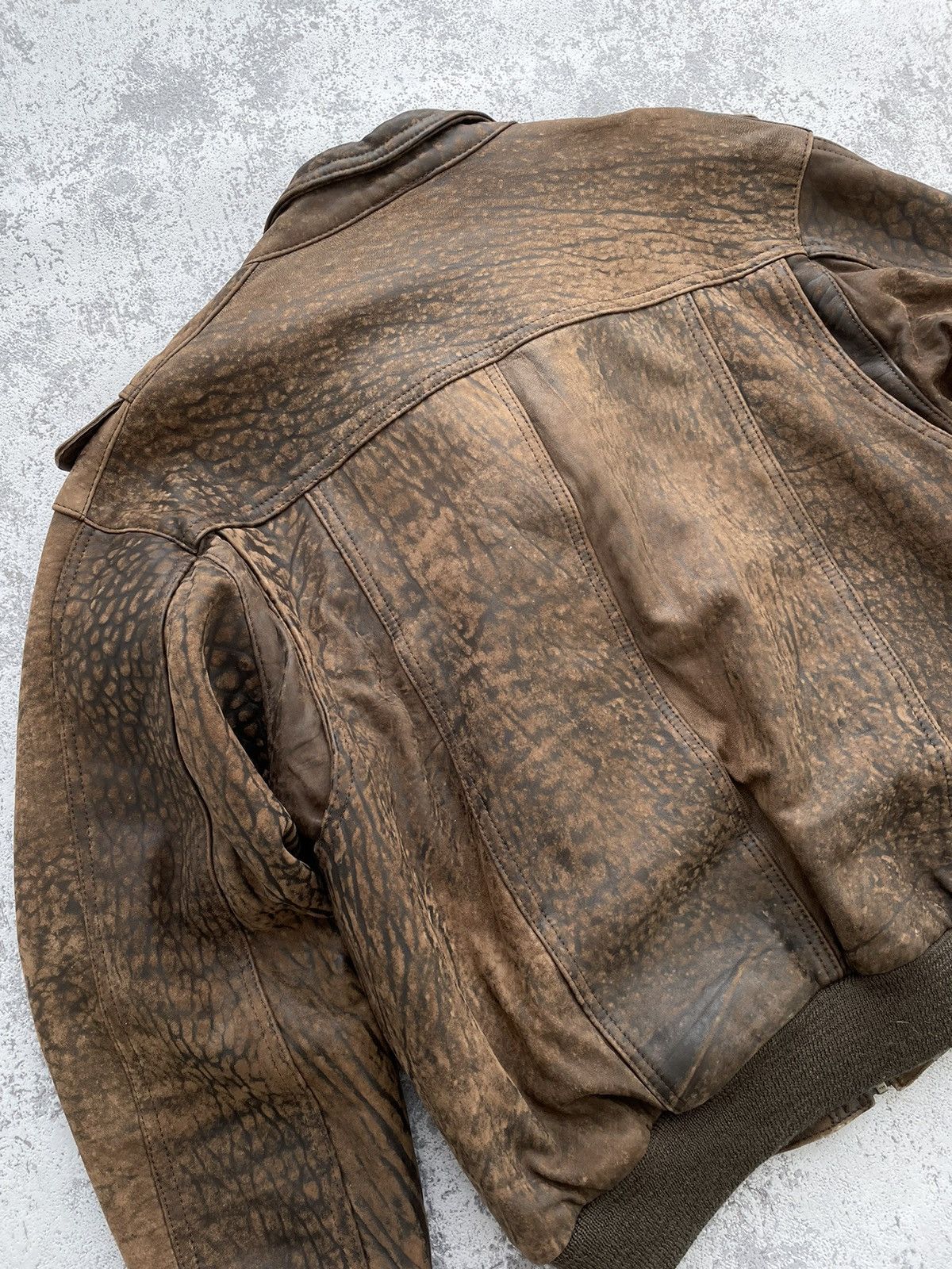 Avirex × Vintage Vintage LA Leather Aviator Retro Pilot Bomber Jacket Size US XL / EU 56 / 4 - 8 Thumbnail