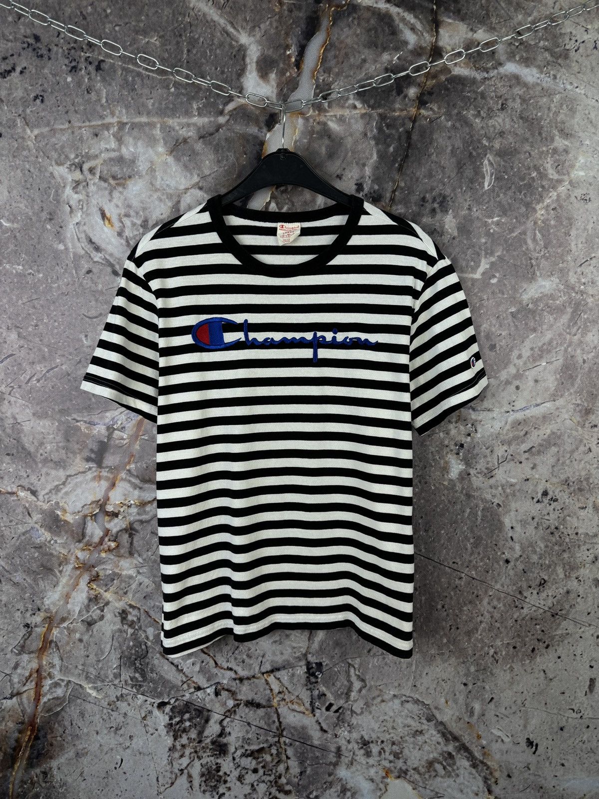 Champion × Other Men’s Champion T-Shirt Striped Streetwear Size Large Size US L / EU 52-54 / 3 - 1 Thumbnail
