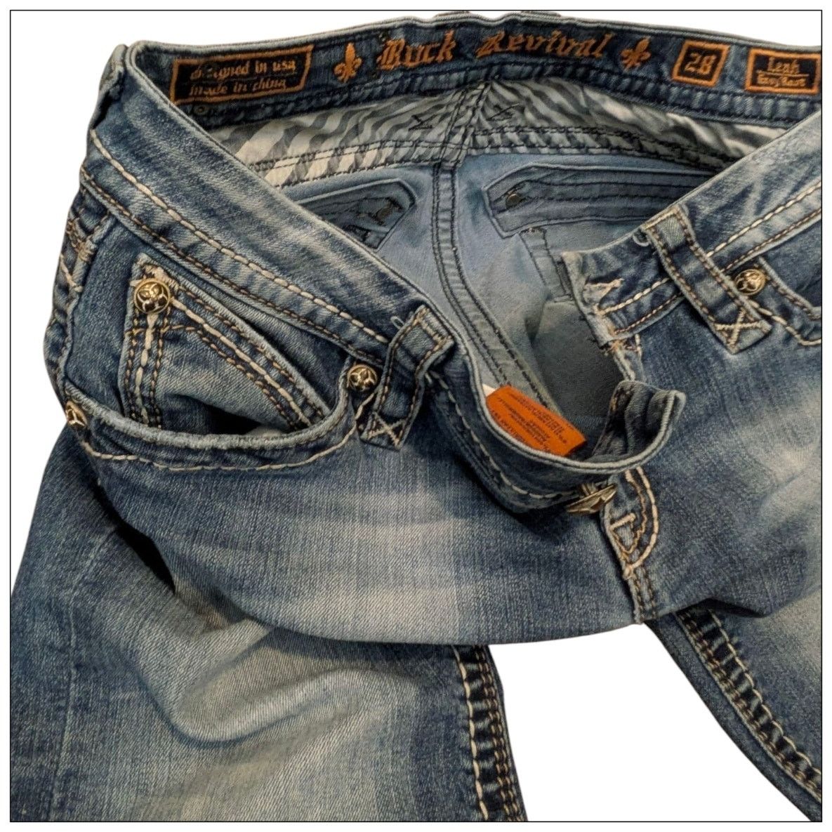 Rock Revival Skinny Black ROCK REVIVAL Terry Mid Rise Ankle JEANS Bling Size 28" / US 6 / IT 42 - 7 Thumbnail