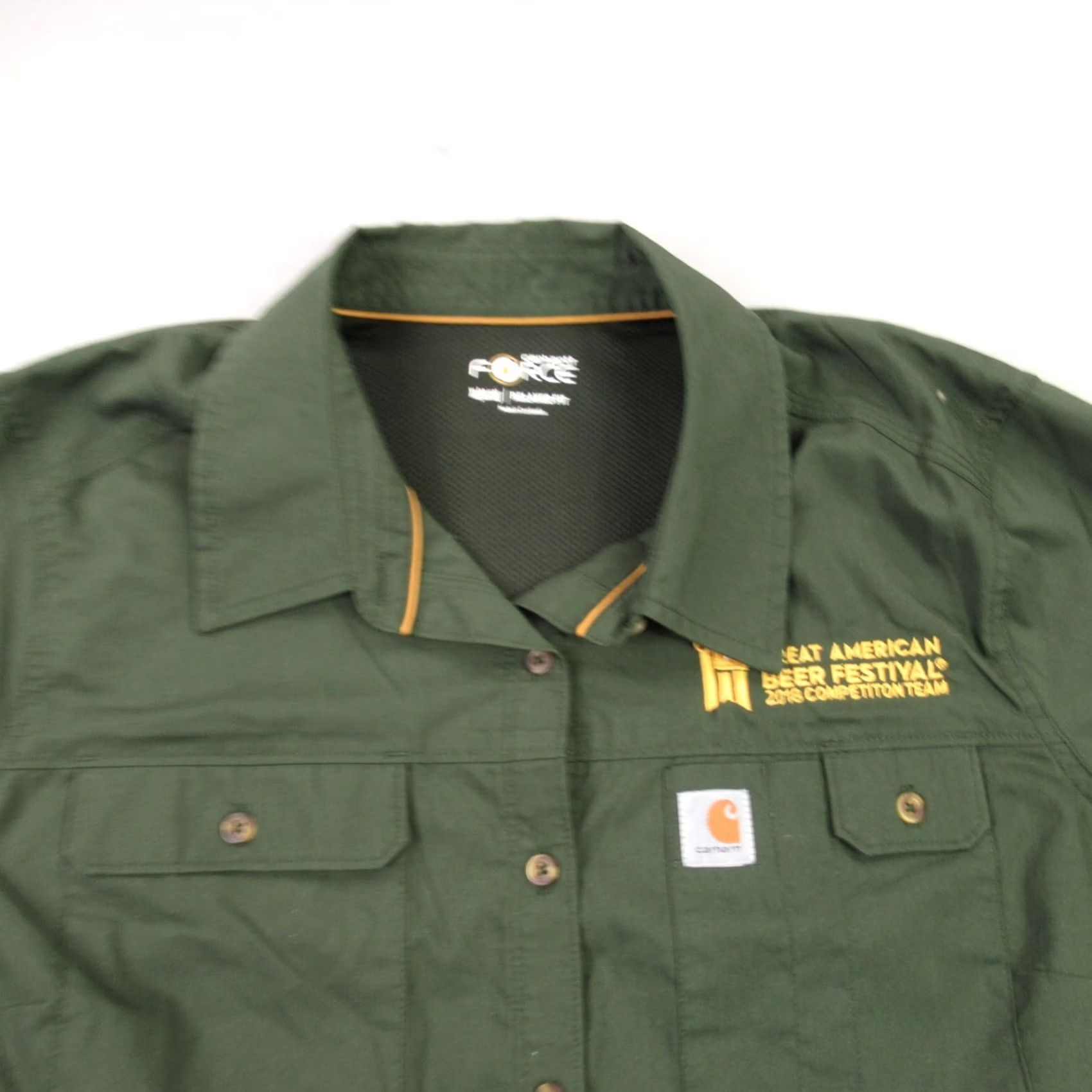 Carhartt Carhartt Shirt Womens XL Long Sleeve Button Front Great American Beer Festival Size XL / US 12-14 / IT 48-50 - 2 Thumbnail