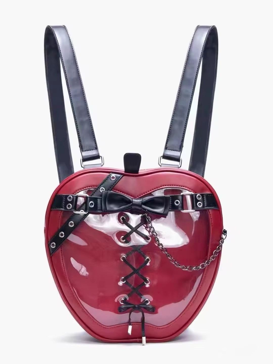 Vintage PU Leather Red Apple Backpack Size ONE SIZE - 1 Thumbnail