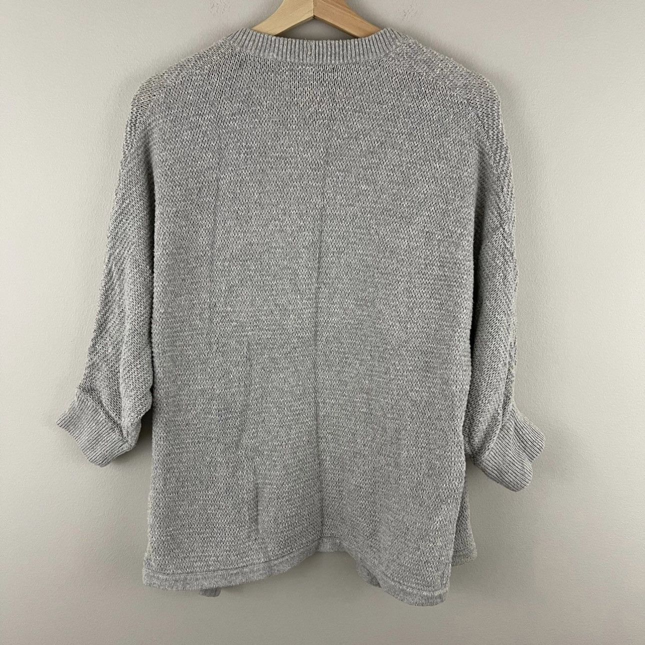 Madewell MADEWELL Grey Drapey Ribbed Knit Seabank Cardigan Sweater Size M / US 6-8 / IT 42-44 - 9 Thumbnail