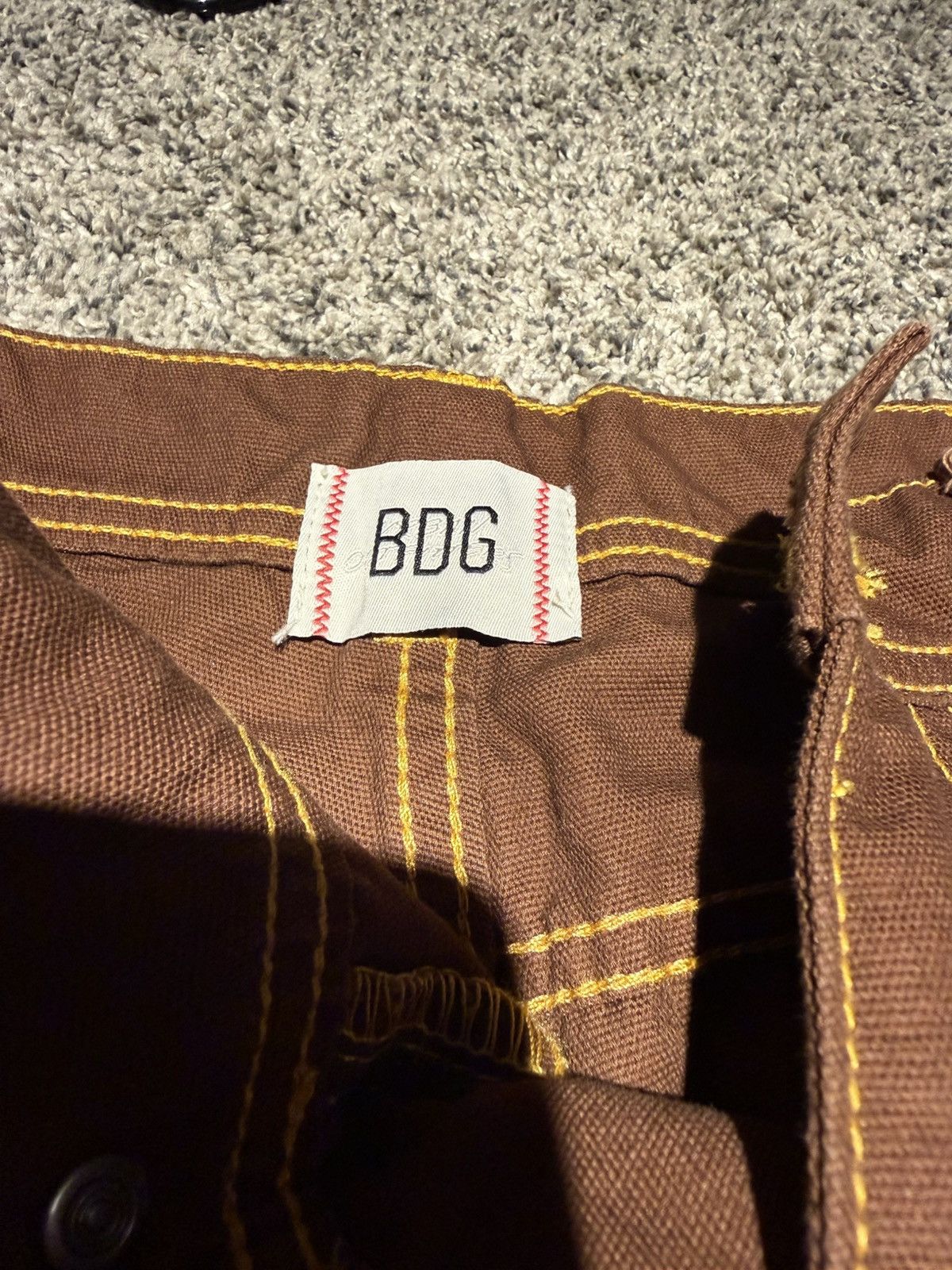 Bdg BDG brown carpenter pants with contrast stitching Size US 34 / EU 50 - 3 Thumbnail