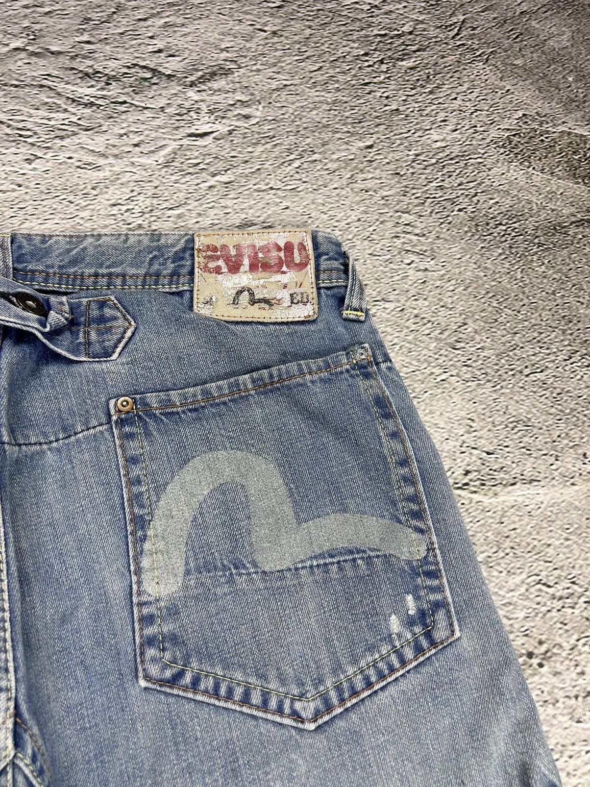 Evisu Evisu EU ED jeans vintage denim pants cargo baby blue Y2K Size US 32 / EU 48 - 4 Thumbnail