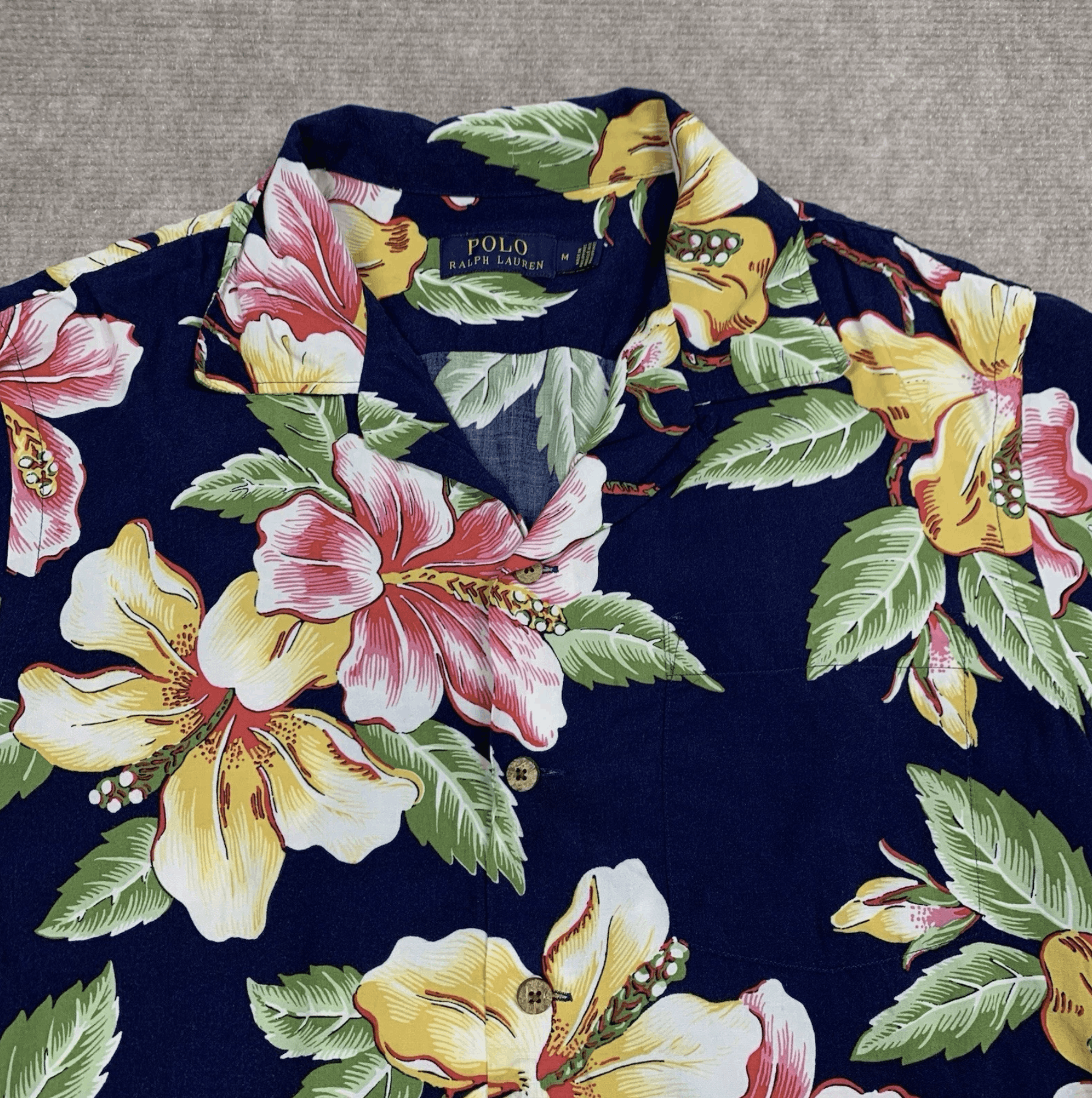 Polo Ralph Lauren Polo Ralph Lauren Shirt Mens Medium Blue Floral Viscose Size US M / EU 48-50 / 2 - 2 Thumbnail