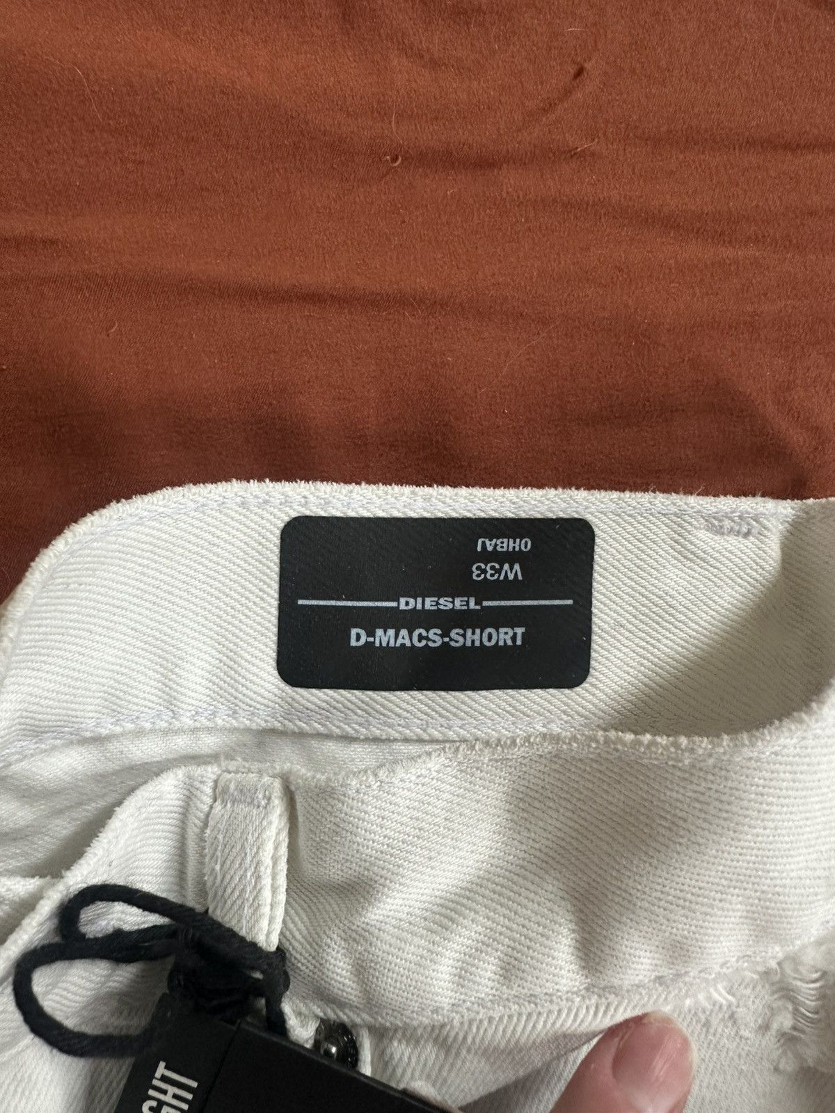Diesel White Diesel Denim Shorts Size US 33 - 6 Thumbnail