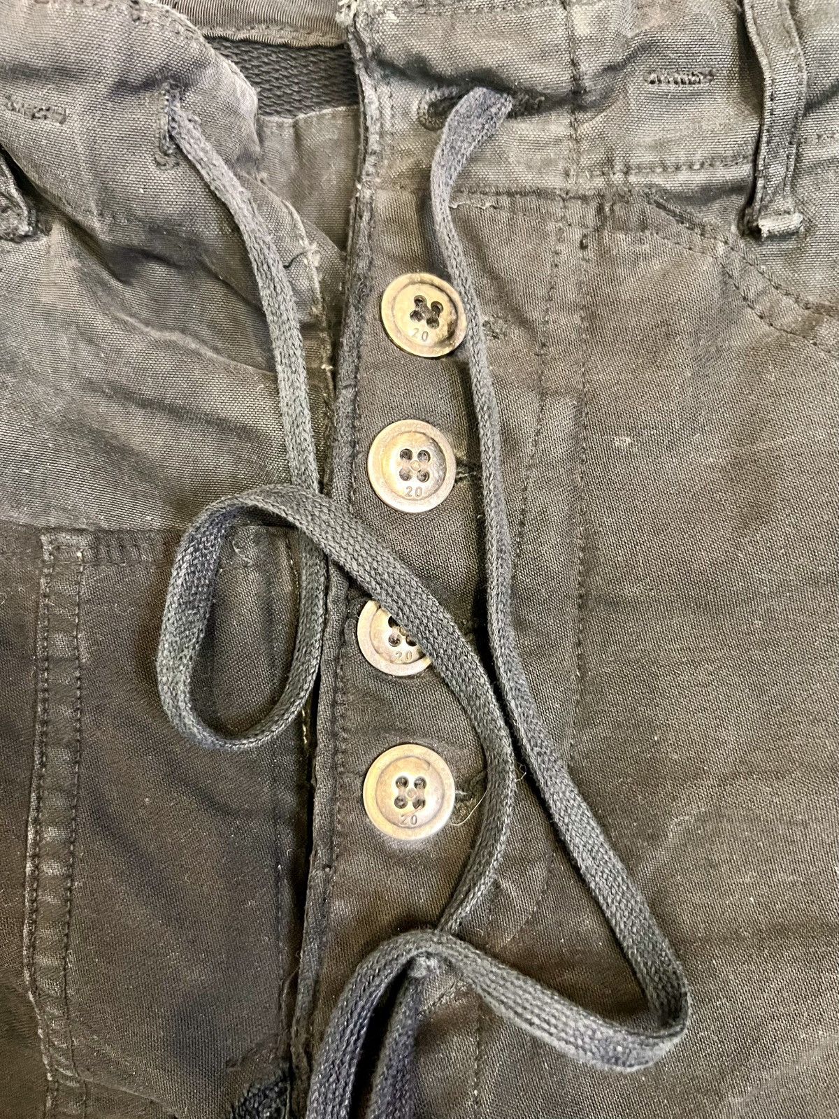 Greg Lauren Black cargo pants with tracksuits Size US 38 / EU 54 - 10 Thumbnail
