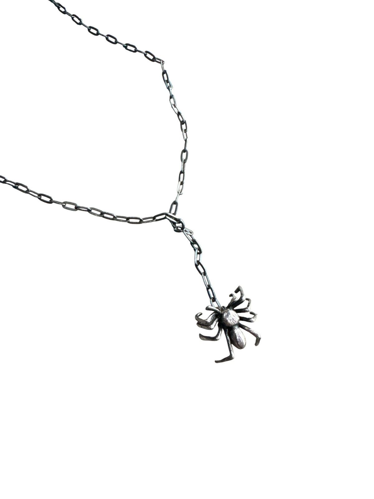 Jewelry VINTAGE 925 STEELING SILVER SPUDER PENCANT NECKLACE Size ONE SIZE - 1 Thumbnail