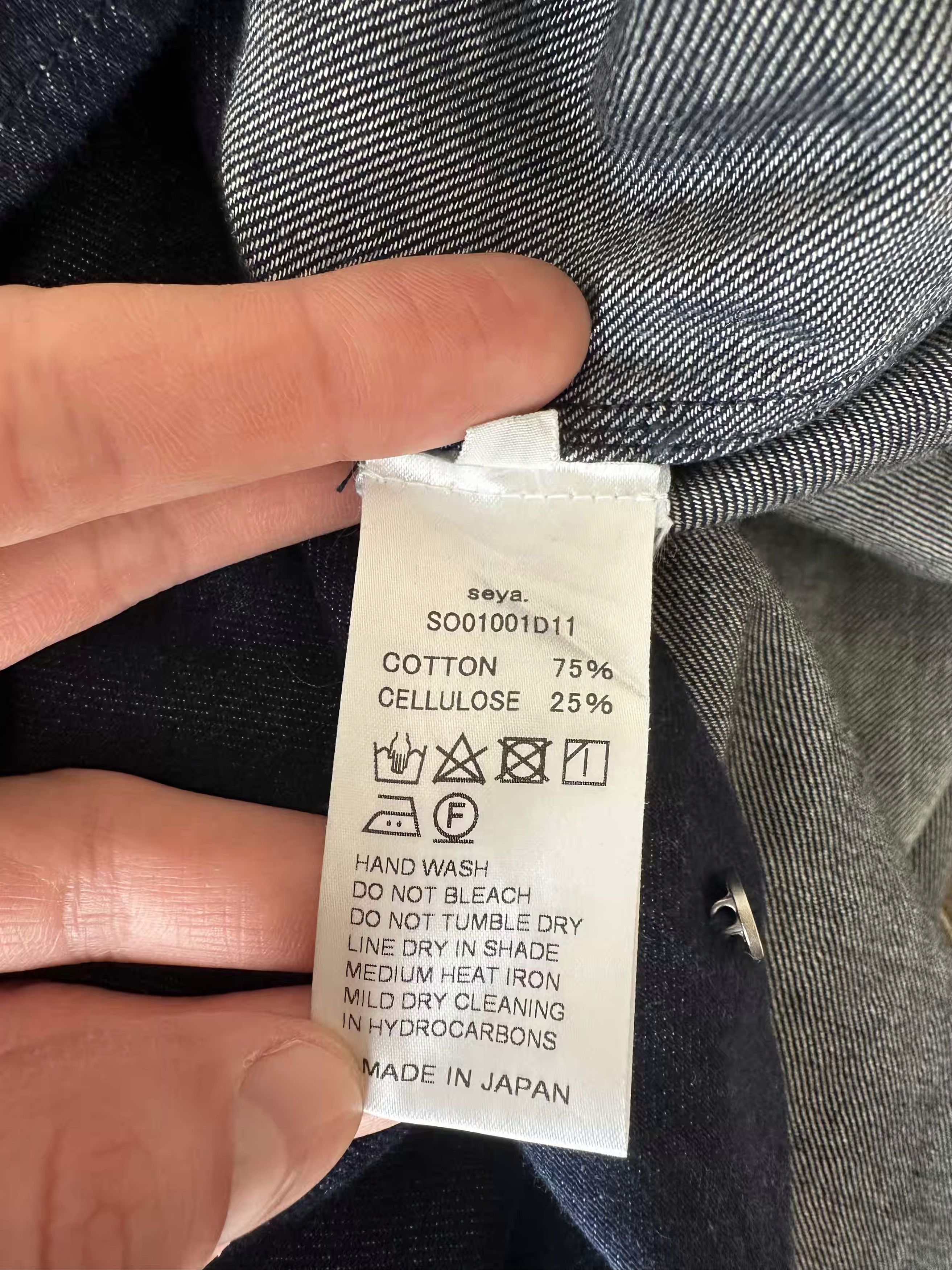 Seya DENIM OVERSHIRT Size US XL / EU 56 / 4 - 7 Thumbnail