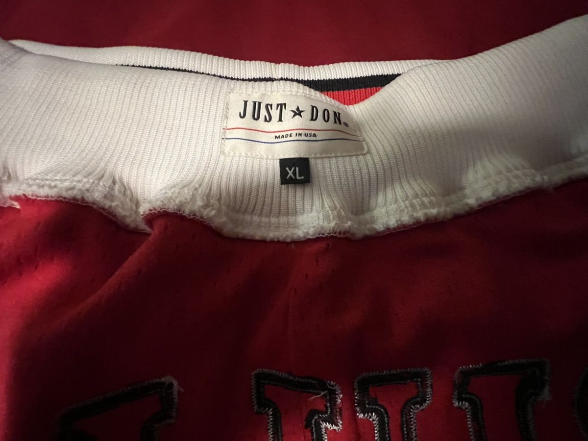 Just Don × Mitchell & Ness Just Don OG Chicago Bulls Shorts Size US 38 / EU 54 - 3 Thumbnail