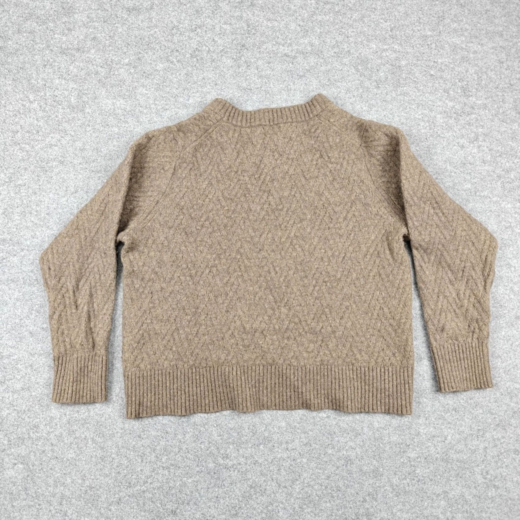 Patagonia Patagonia Sweater Womens XL Brown Recycled Wool Diamond Knit Crewneck Pullover Size XL / US 12-14 / IT 48-50 - 6 Thumbnail
