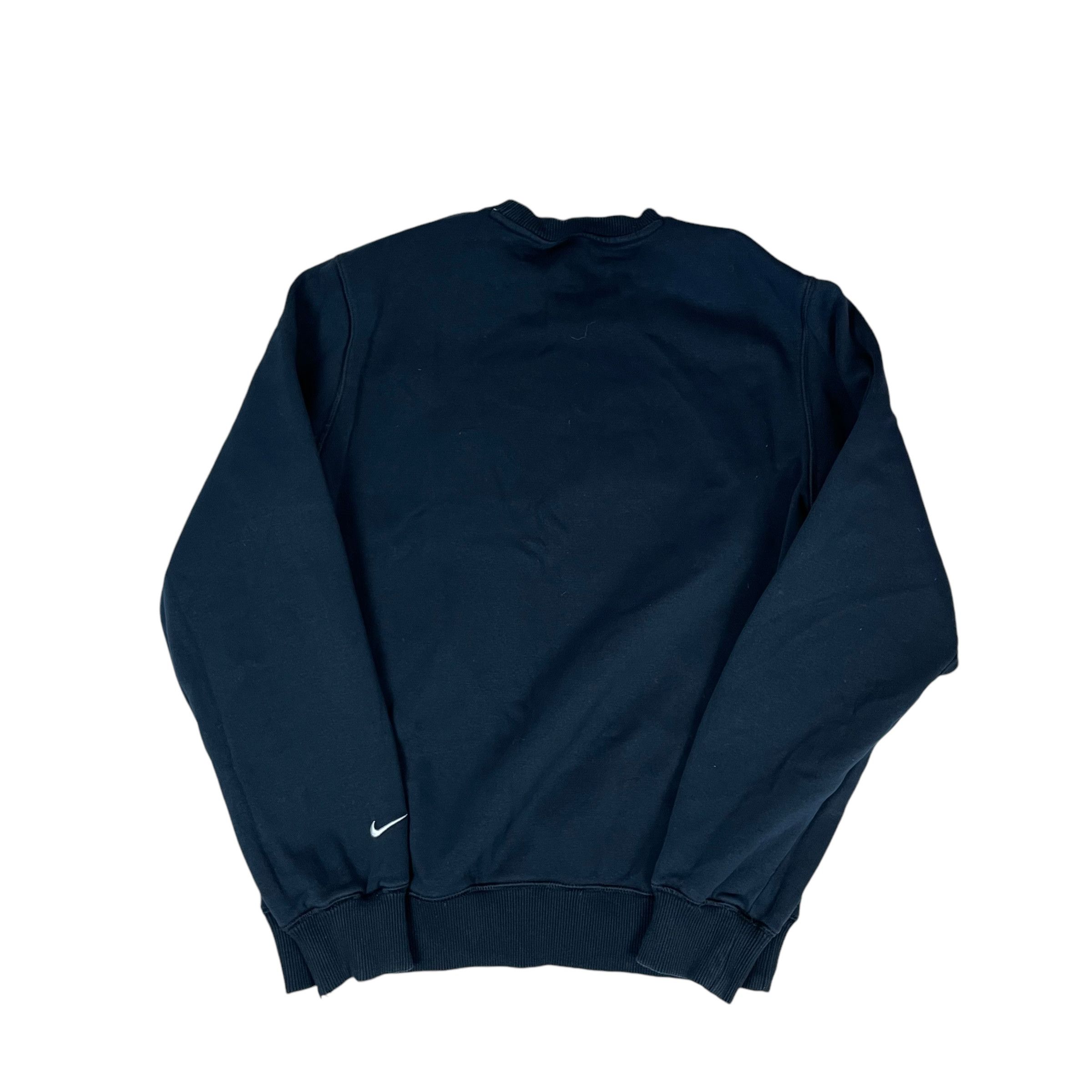 Nike × Vintage Nike Men's Navy Spellout Cotton Fleece Pullover Sweatshirt S Size US S / EU 44-46 / 1 - 5 Thumbnail
