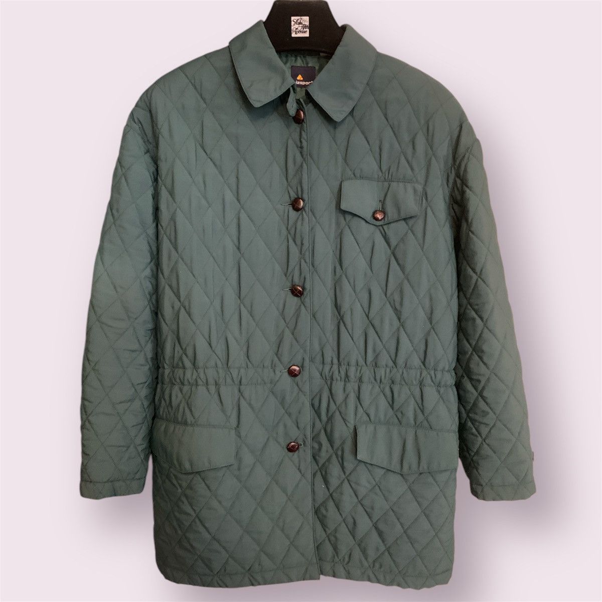 Vintage Liz Sport Quilted Green Jacket Size L / US 10 / IT 46 - 1 Thumbnail