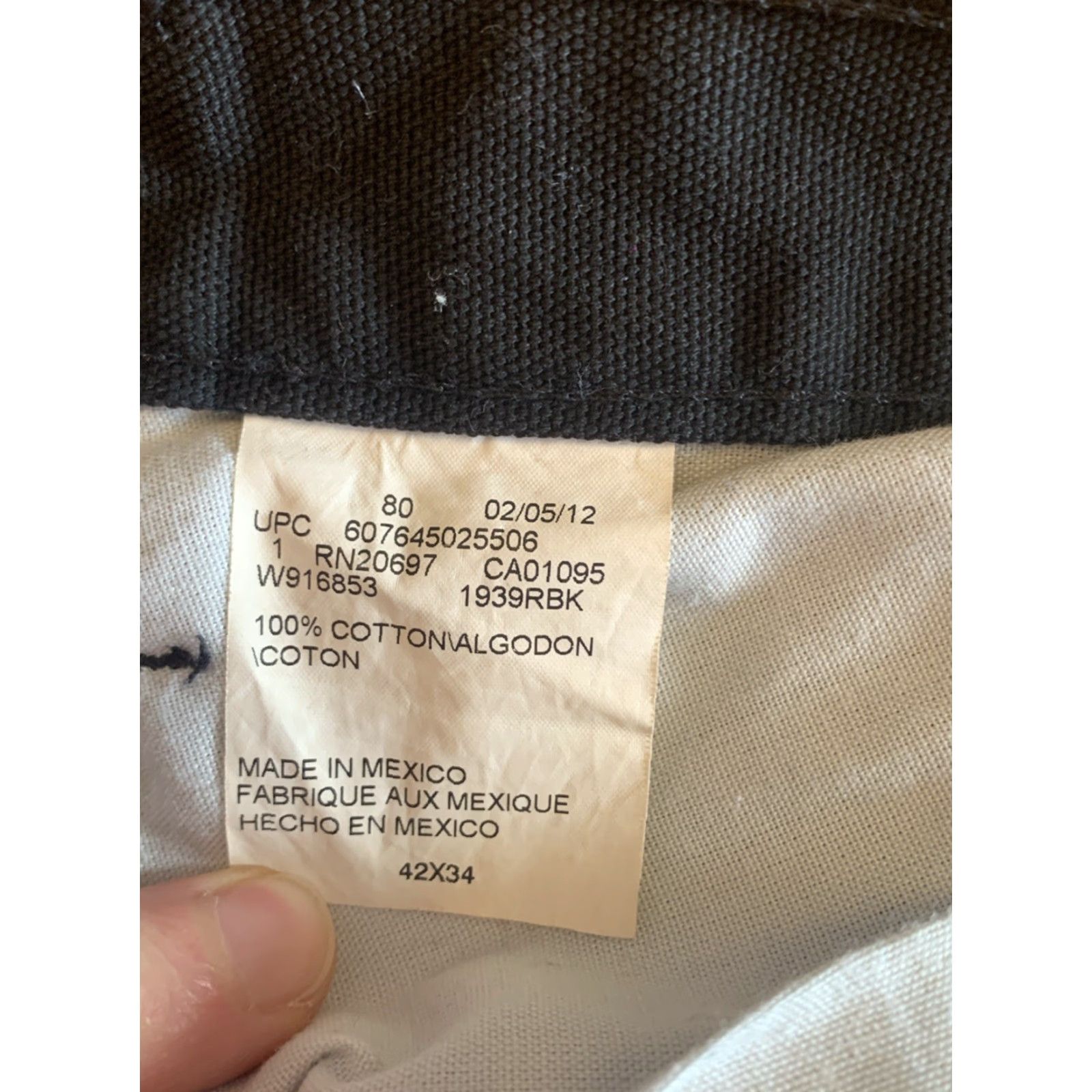 Dickies Dickies Jeans Mens 42 x34 Carpenter Denim Pants Wide-Leg Regular Inseam 34 Black Cotton Denim Outdoors Work Shirt? Size US 42 / EU 58 - 6 Thumbnail